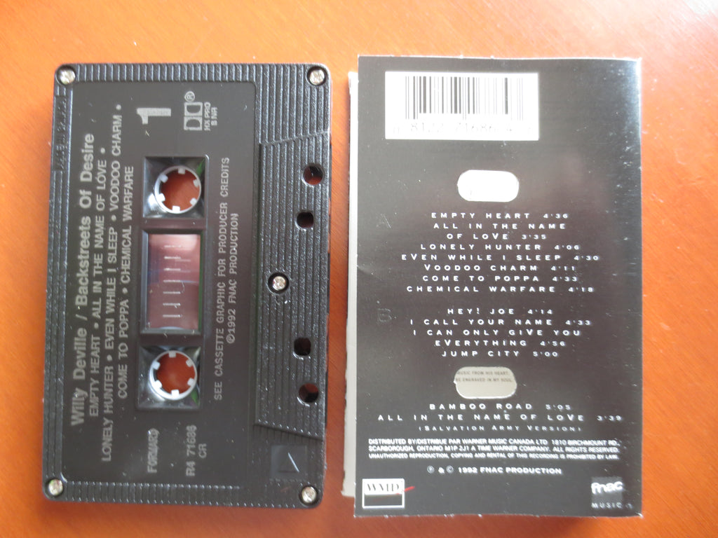 Willy DeVille – Backstreets of Desire (1992) Cassette
