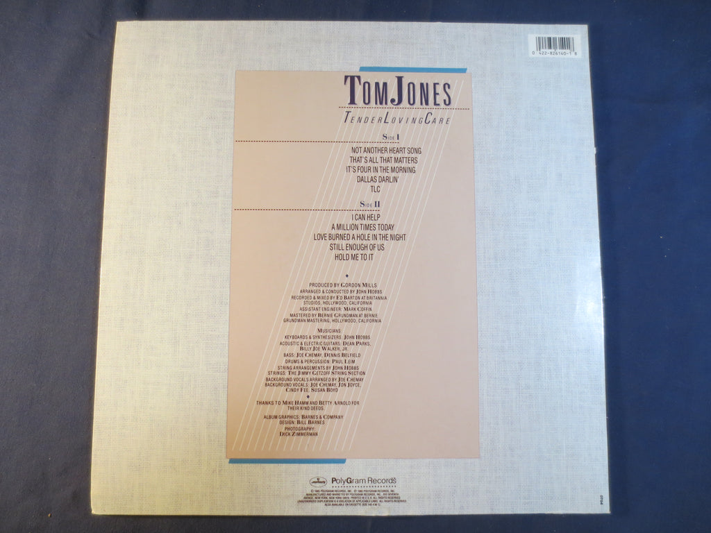 Tom Jones – Tender Loving Care (1985) Vinyl LP