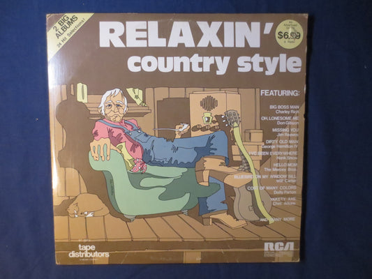 RELAXIN' COUNTRY STYLE, Country Record, Country Album, Country Vinyl, Country Lp, Vintage Vinyl, Vinyl Album, 1975 Records