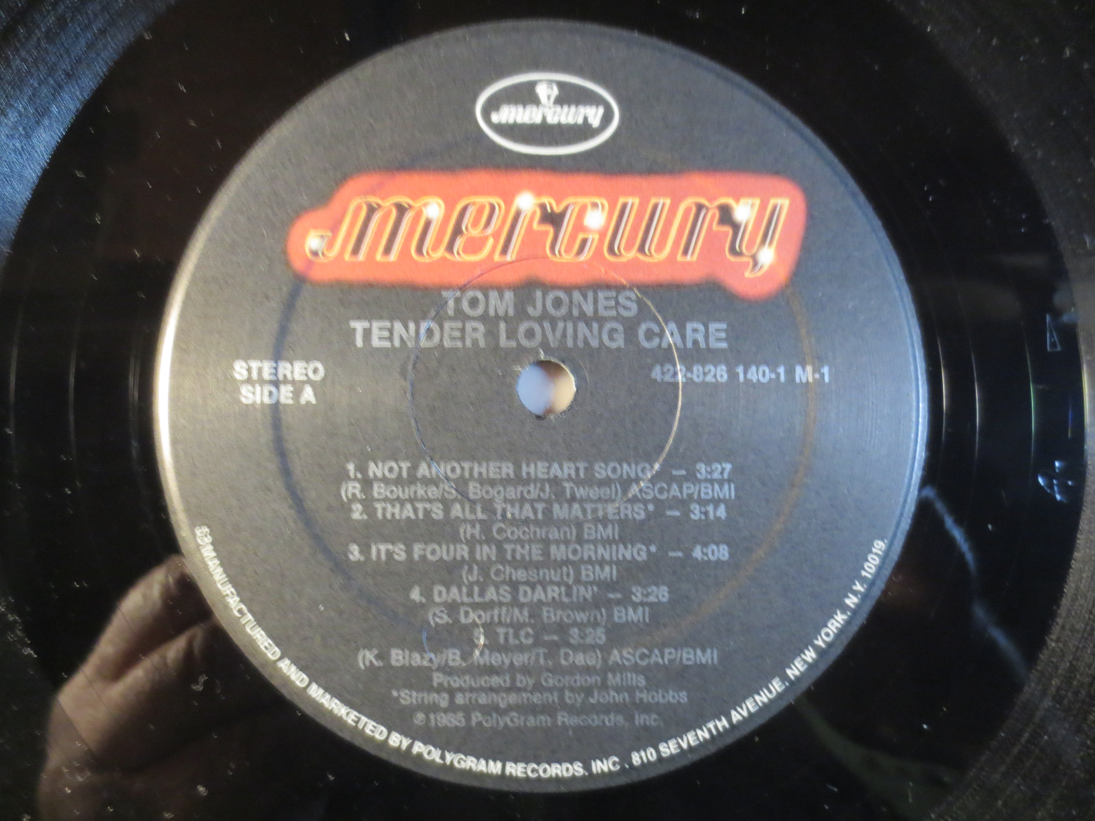 Tom Jones – Tender Loving Care (1985) Vinyl LP