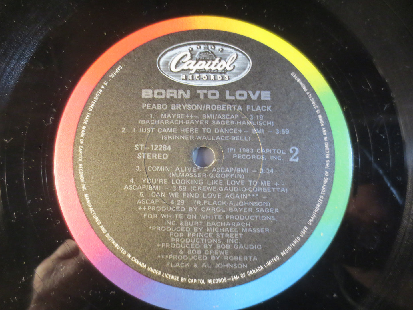 PEABO BRYSON, ROBERTA Flack, Born To Love, Pop Records, Vintage Vinyl, Record Vinyl, Records, Vinyl Records, 1983 Records