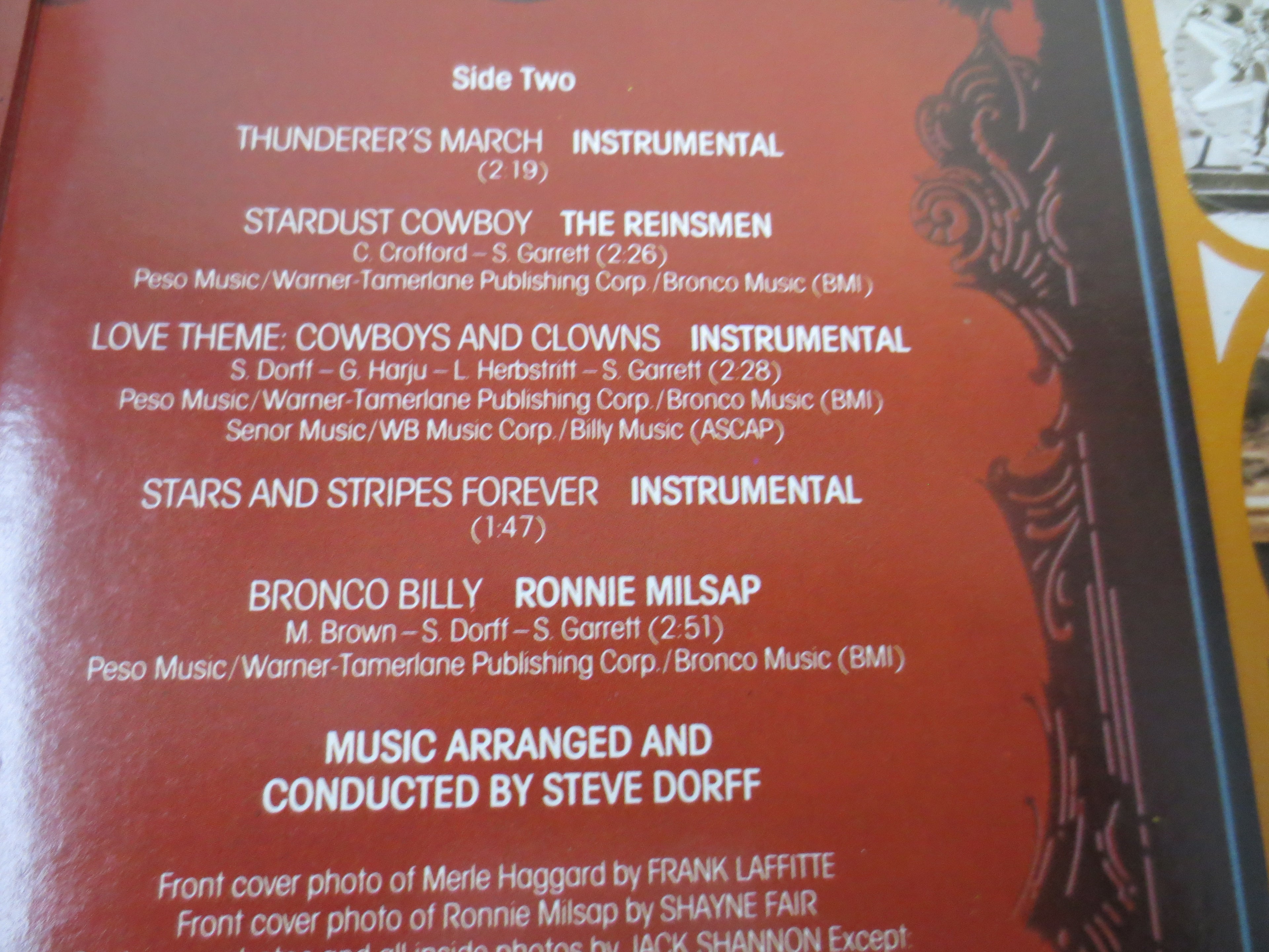 Various Artists – Bronco Billy (Original Soundtrack) (1980) Vinyl LP
