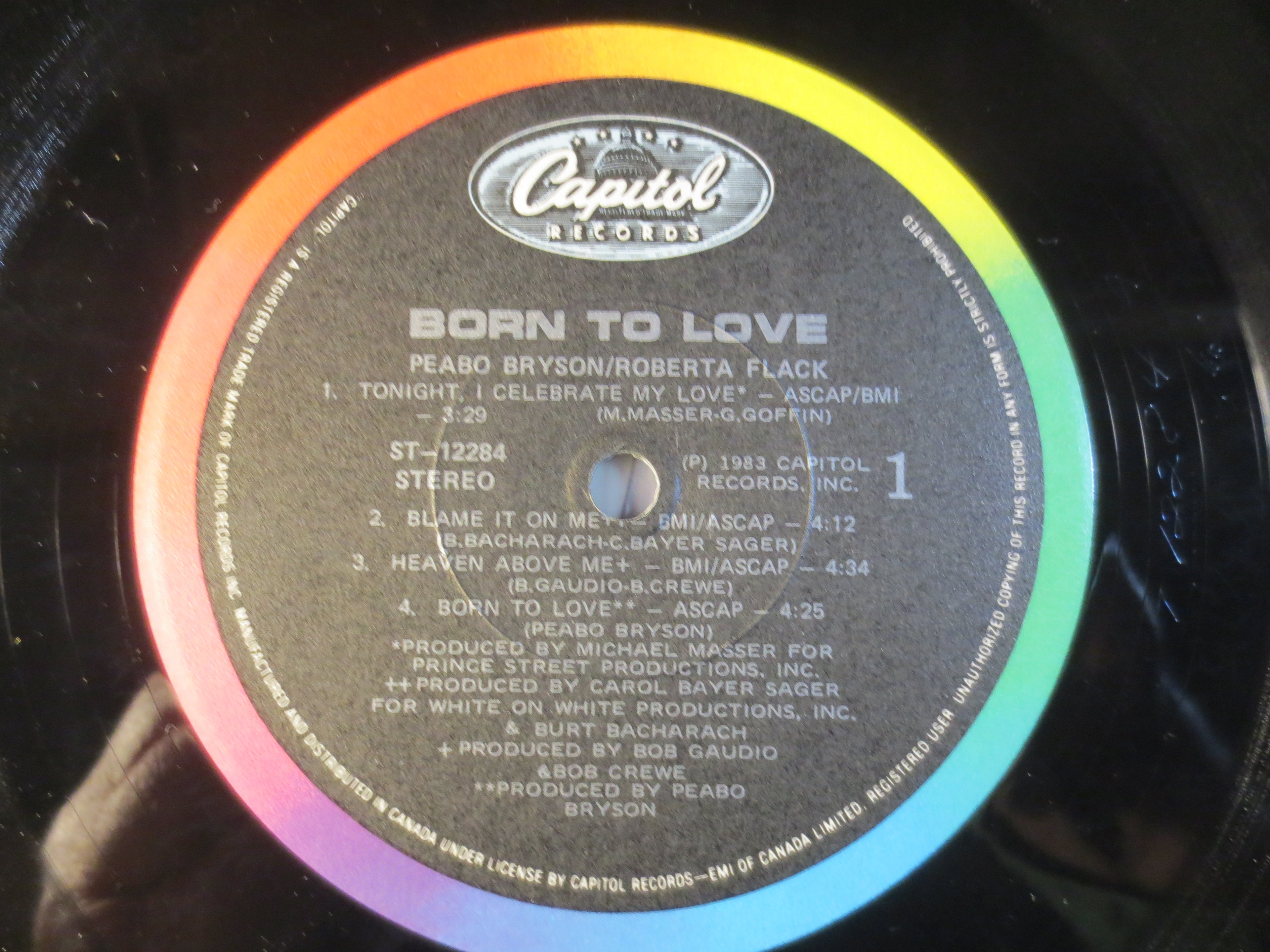 Peabo Bryson & Roberta Flack – Born to Love (1983) Vinyl LP