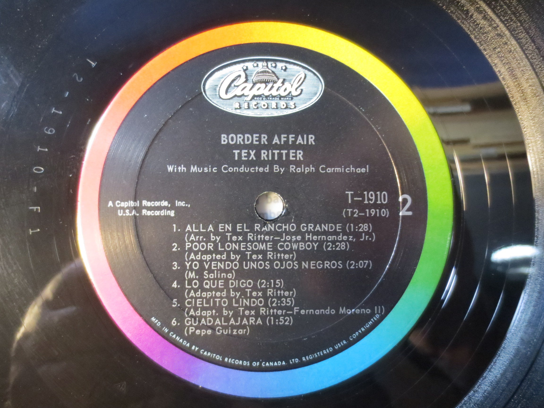 Tex Ritter – Border Affair (1963) Vinyl LP