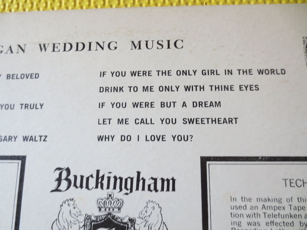 Organ Wedding Music (1977) Vinyl LP