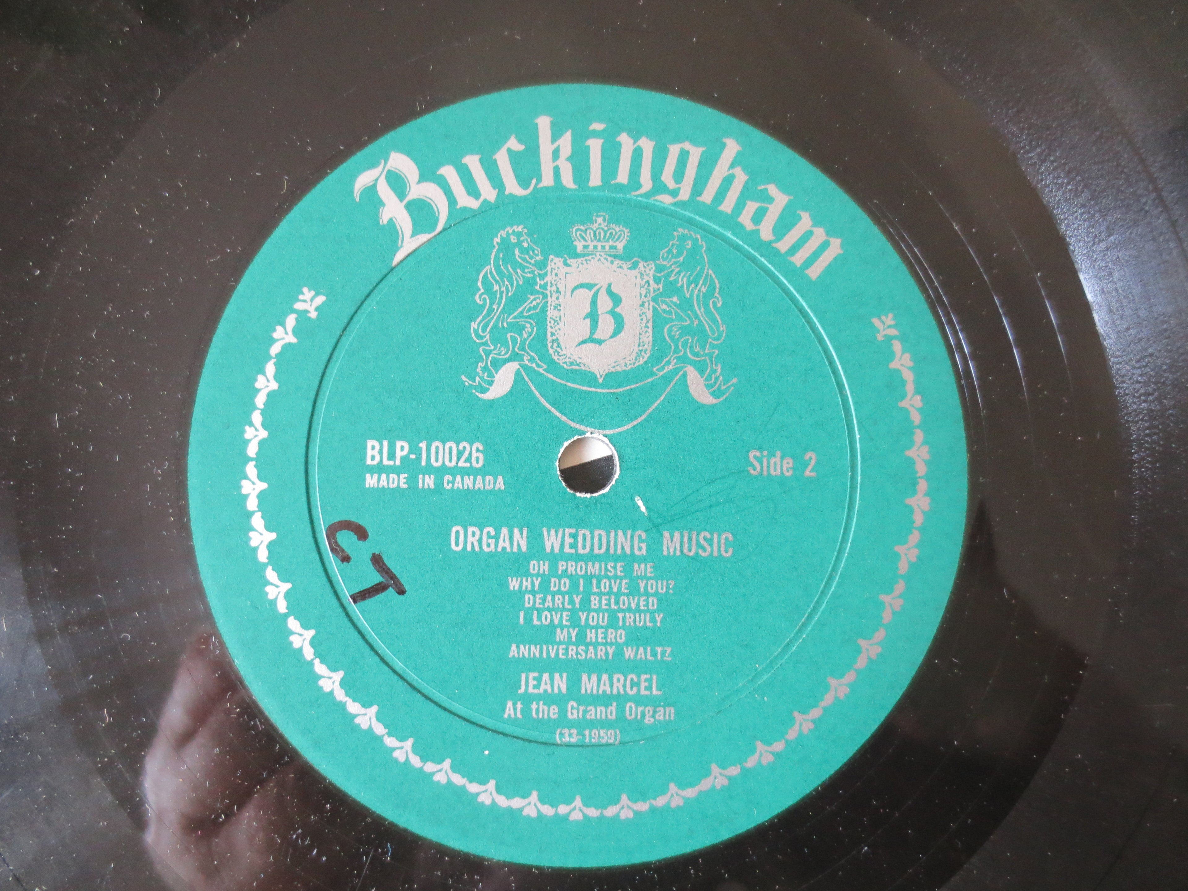 Organ Wedding Music (1977) Vinyl LP
