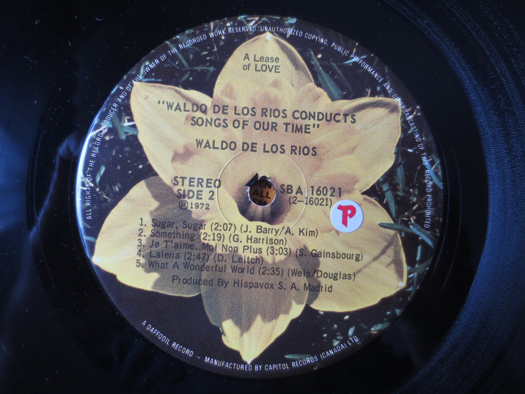 Waldo de los Ríos – Songs of Our Time (1972) Vinyl LP
