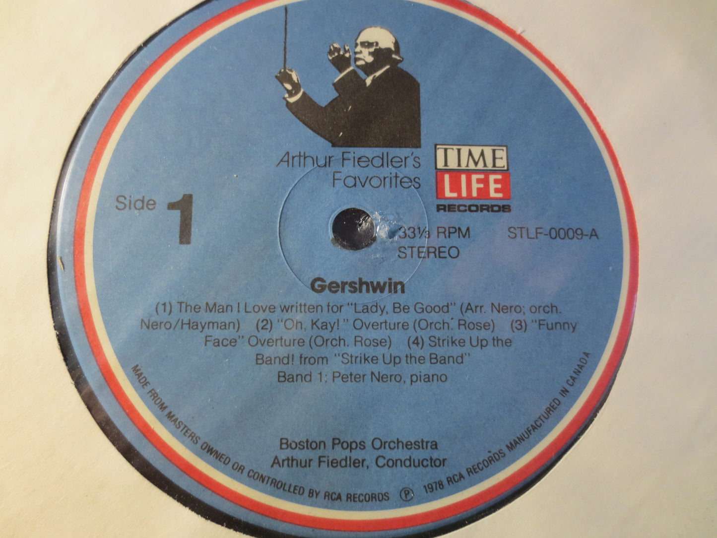 ARTHUR FIEDLER, With the Boston Pops Orchestra, GERSHWIN, Jazz Records, Vintage Vinyl, Record Vinyl, Records, 1978 Records