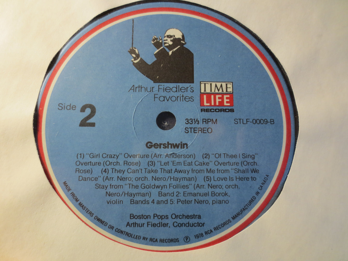 ARTHUR FIEDLER, With the Boston Pops Orchestra, GERSHWIN, Jazz Records, Vintage Vinyl, Record Vinyl, Records, 1978 Records