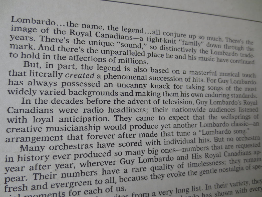 Guy Lombardo – Greatest Hits (1966) Vinyl LP