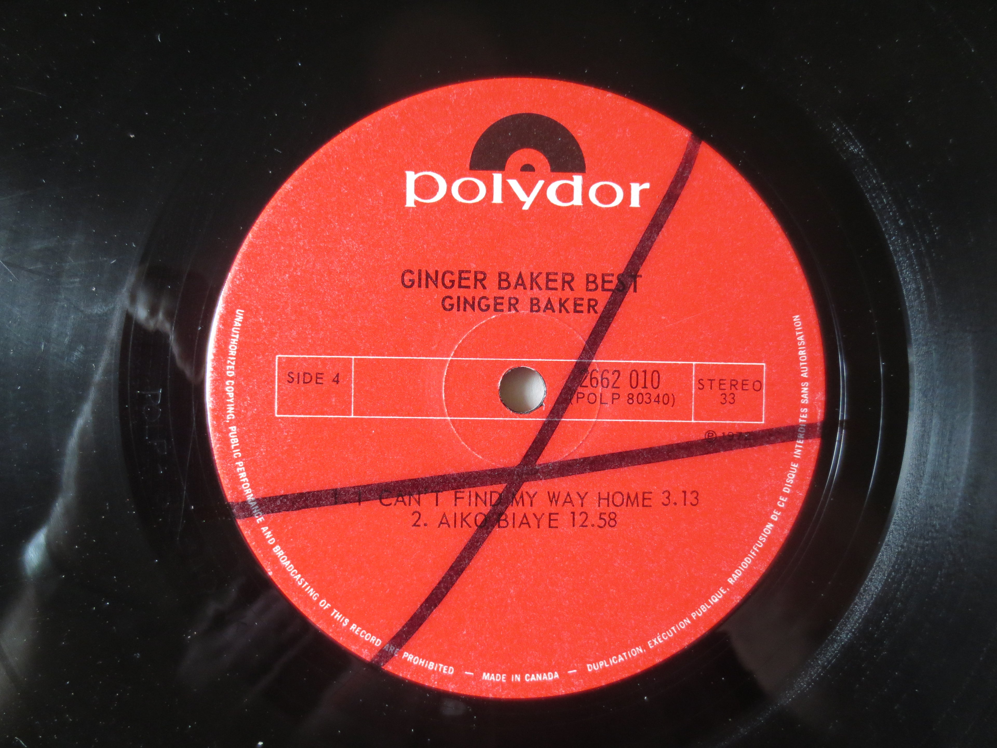 Ginger Baker – At His Best (1972) Double Vinyl LP