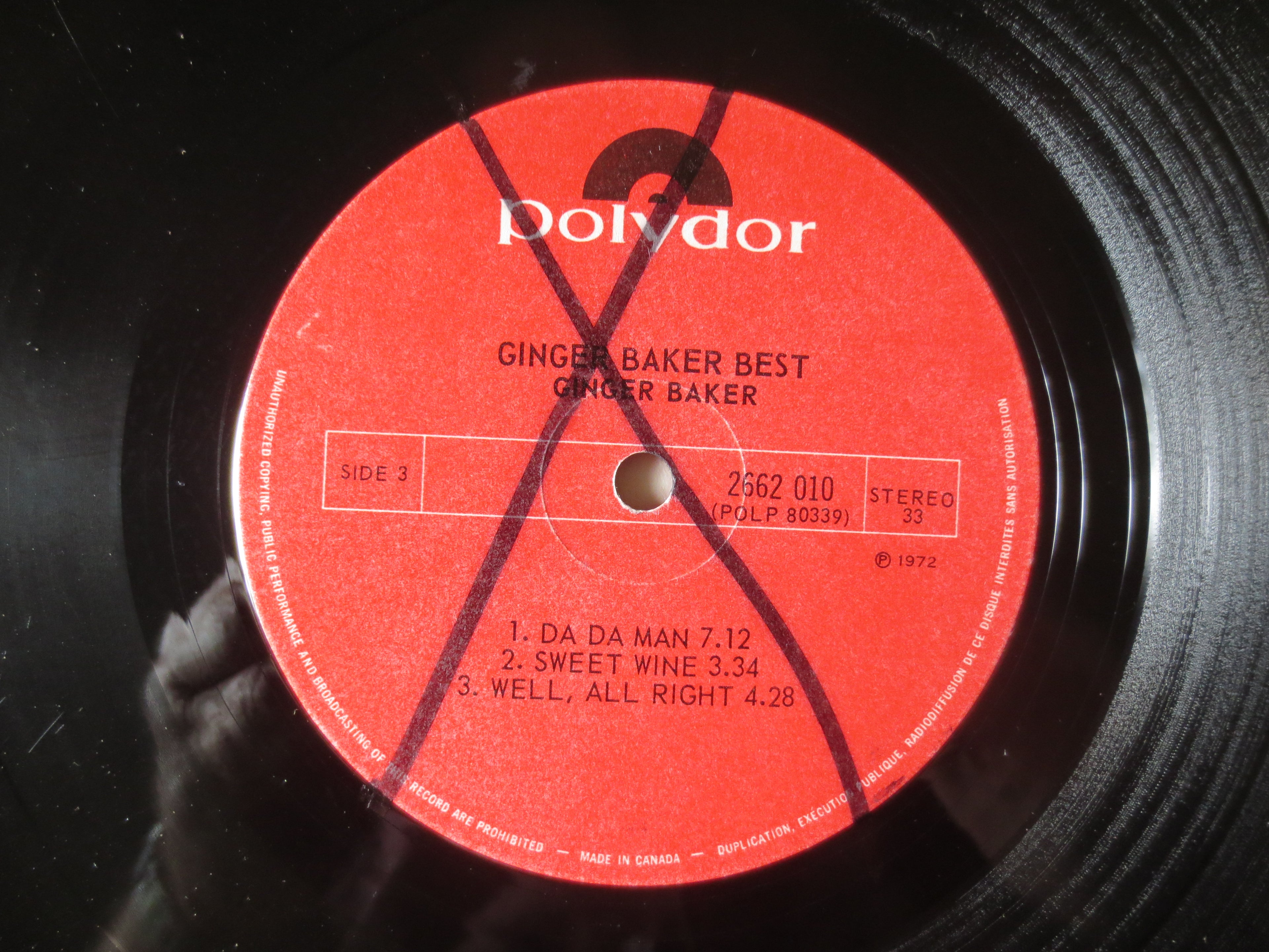 Ginger Baker – At His Best (1972) Double Vinyl LP