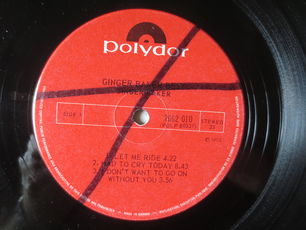 Ginger Baker – At His Best (1972) Double Vinyl LP