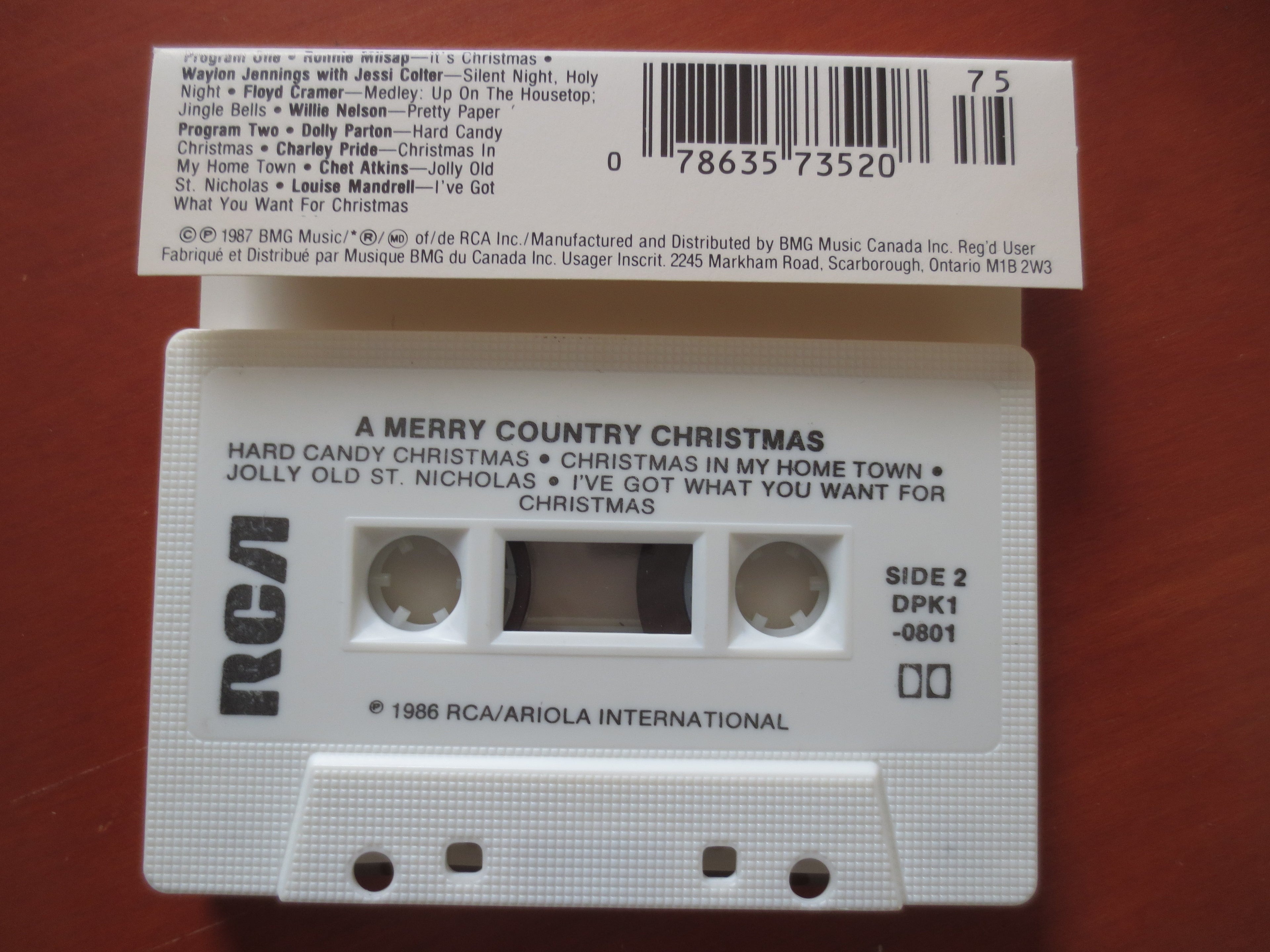 A Merry Country Christmas (1987) Cassette