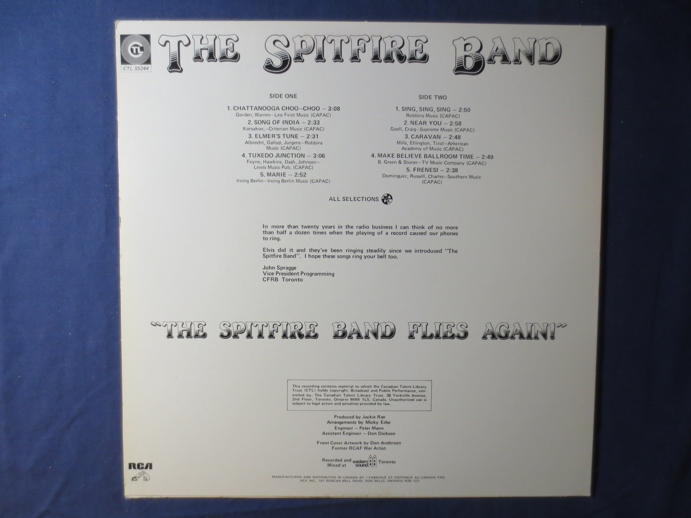 The Spitfire Band – The Spitfire Band (1981) Vinyl LP