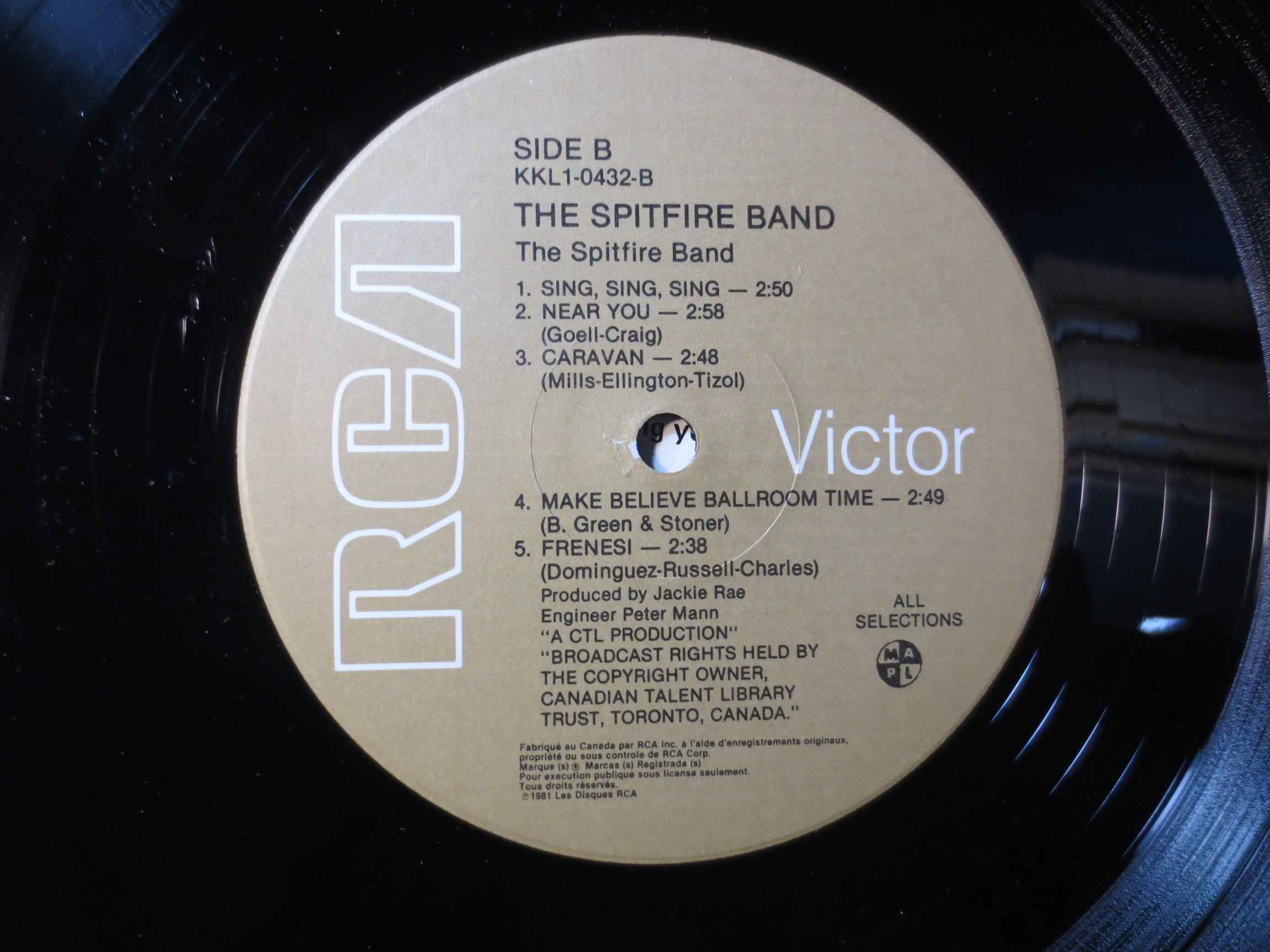 The Spitfire Band – The Spitfire Band (1981) Vinyl LP