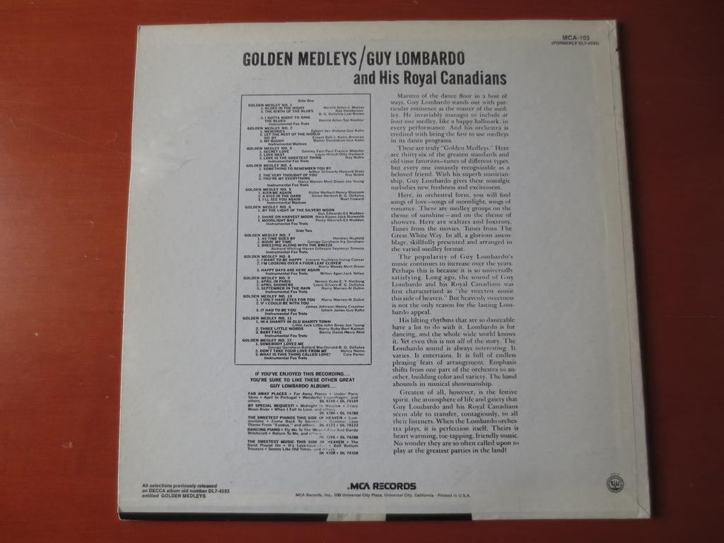 Guy Lombardo – Golden Medleys (1980) Vinyl LP
