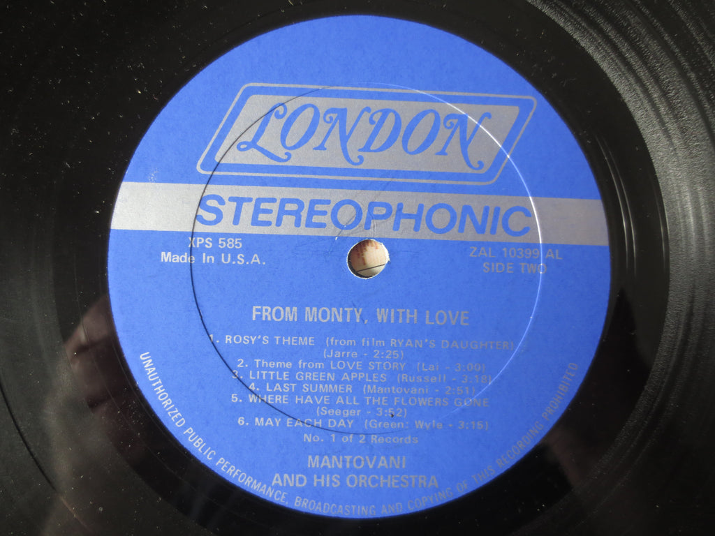 Mantovani – From Monty with Love (1971) Double Vinyl LP