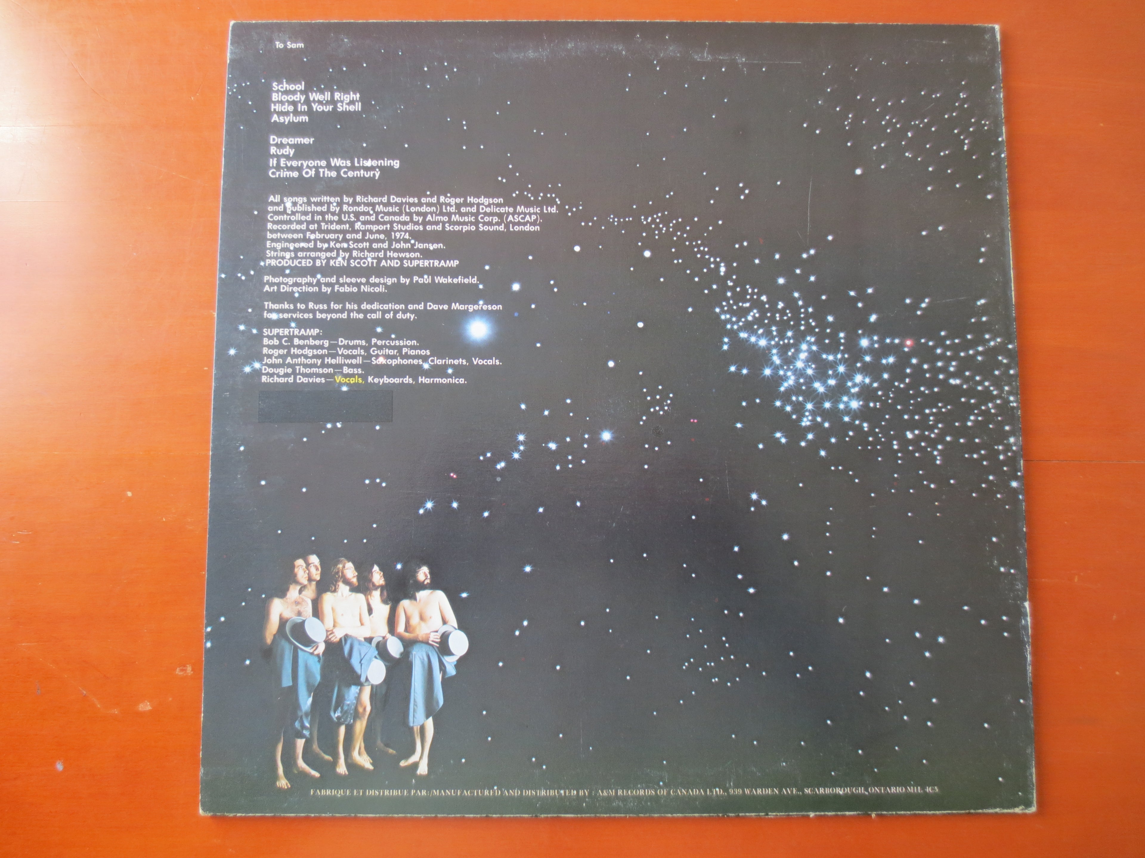 Supertramp – Crime of the Century (1974) Vinyl LP