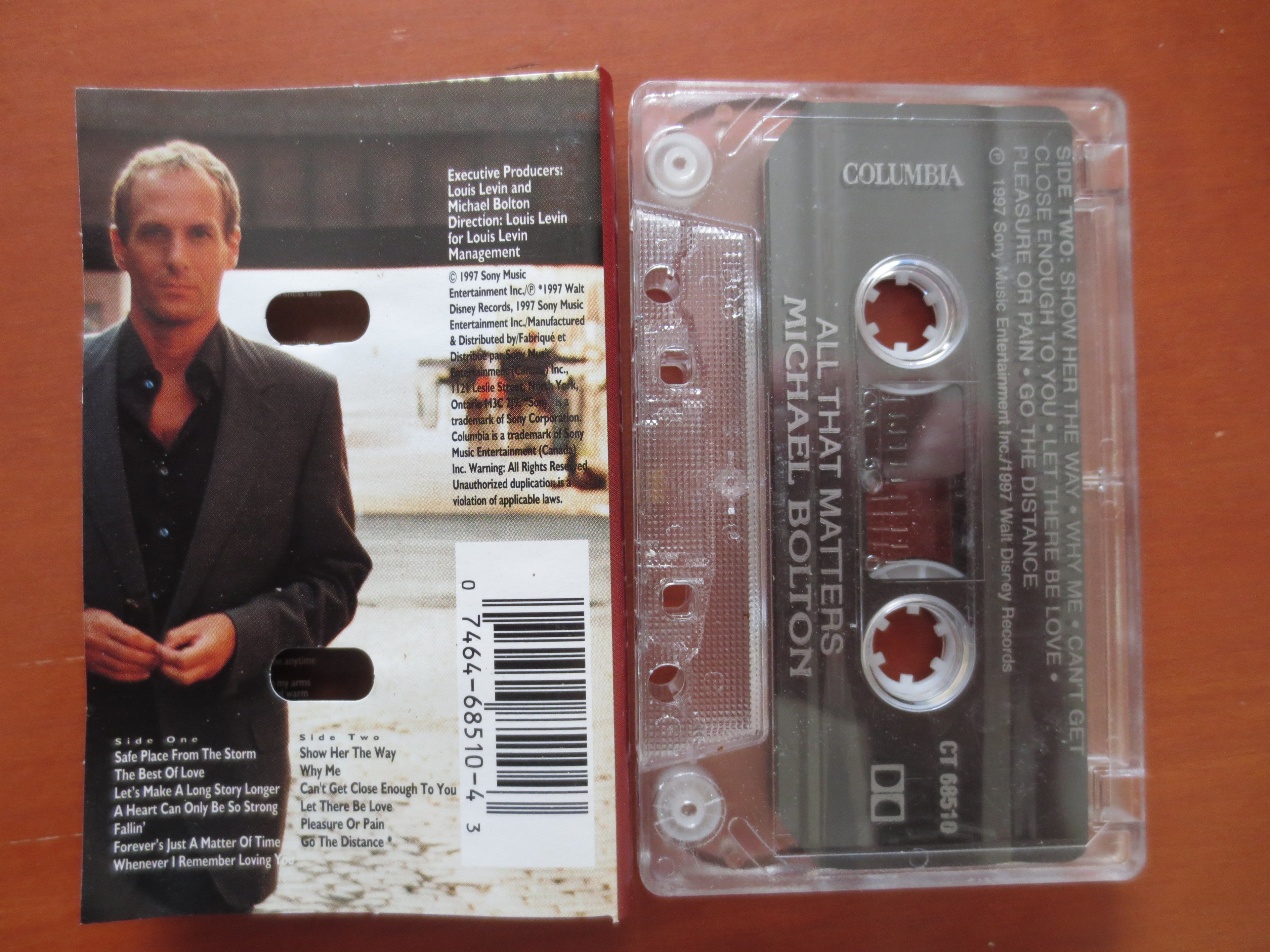 Michael Bolton – All That Matters (1997) Cassette