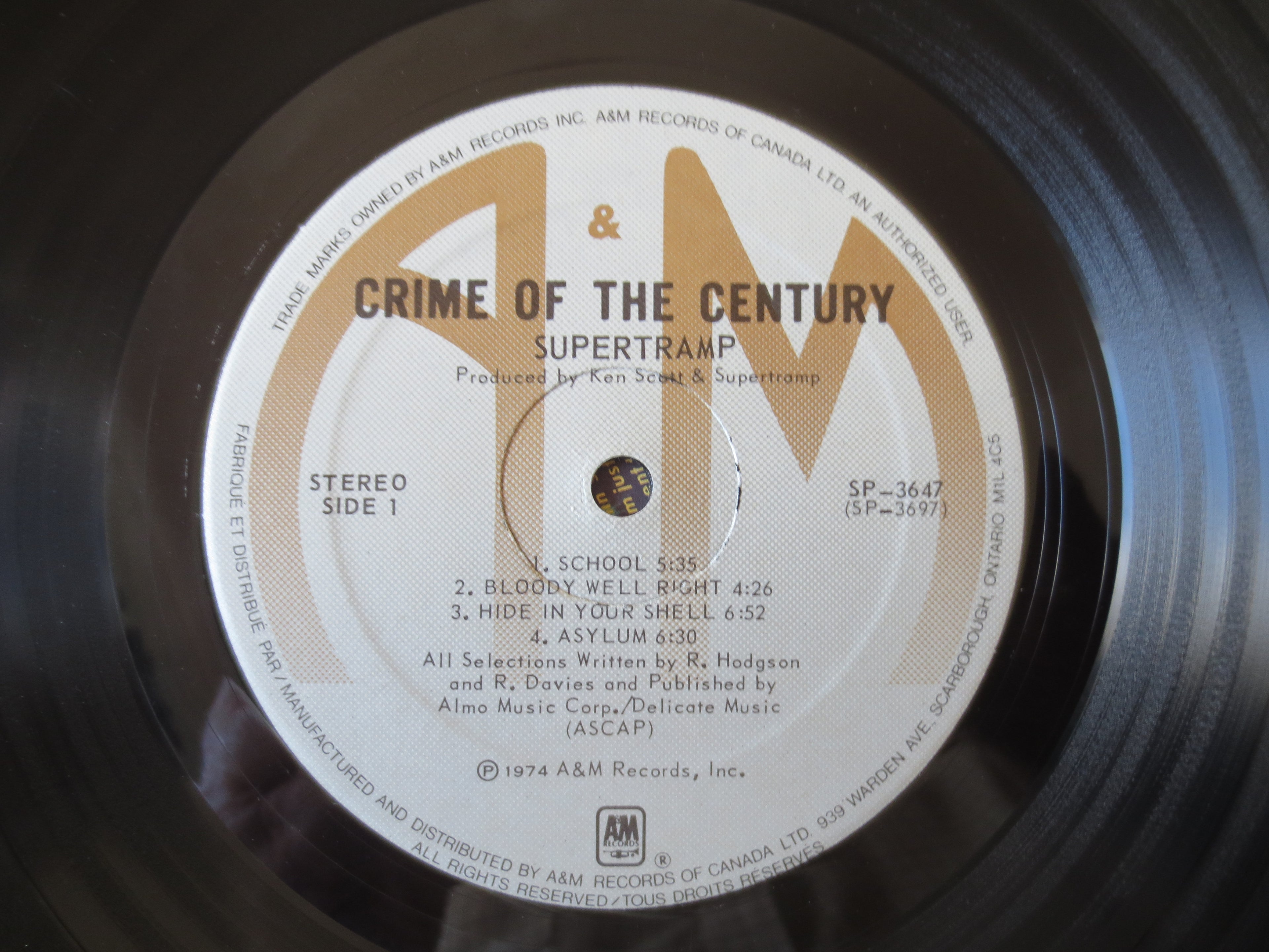 Supertramp – Crime of the Century (1974) Vinyl LP
