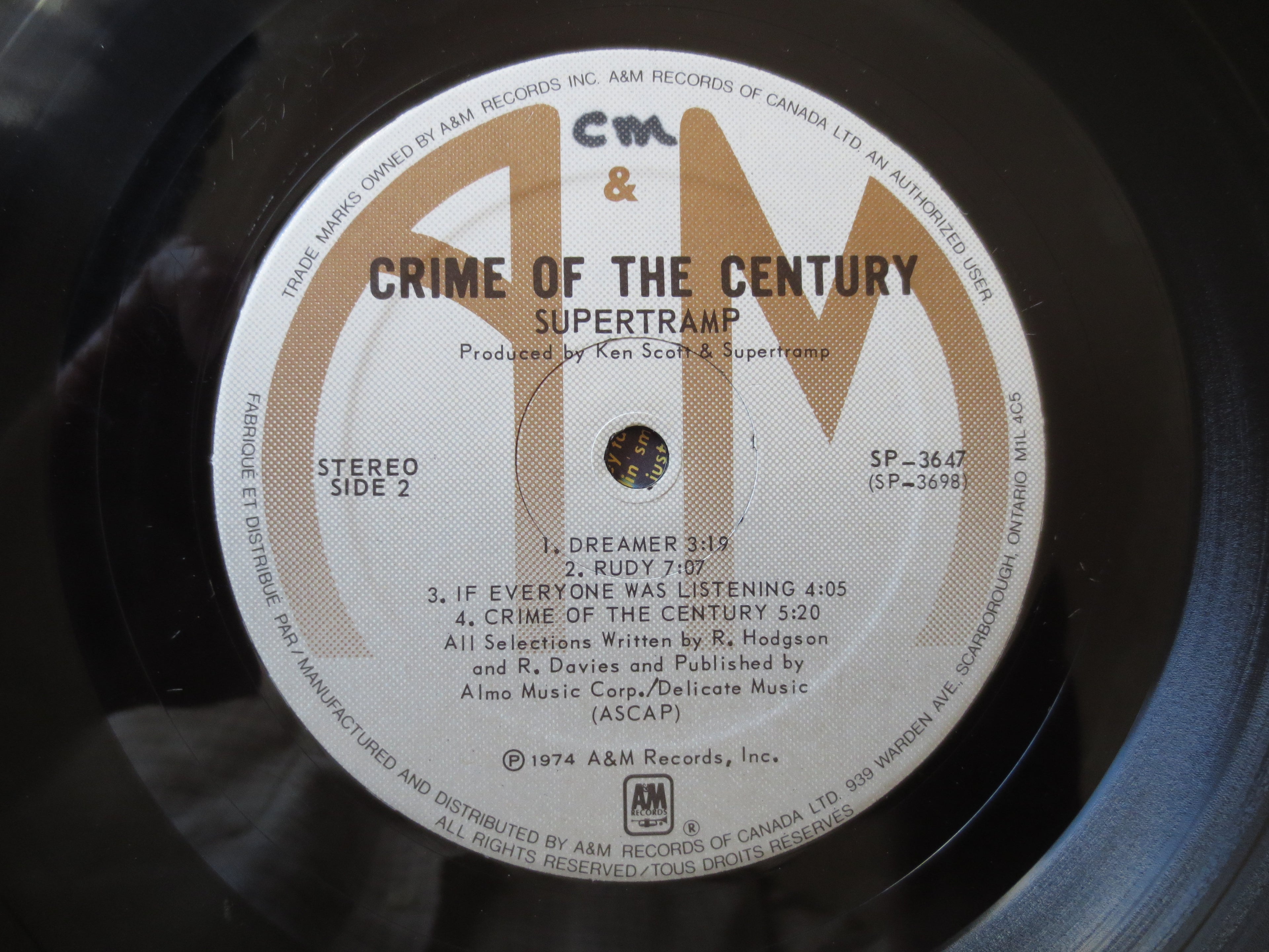 Supertramp – Crime of the Century (1974) Vinyl LP