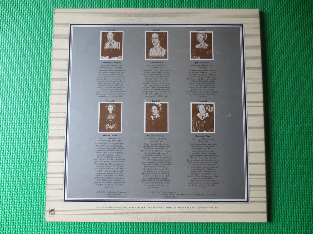 Rick Wakeman – The Six Wives of Henry VIII (1973) Vinyl LP