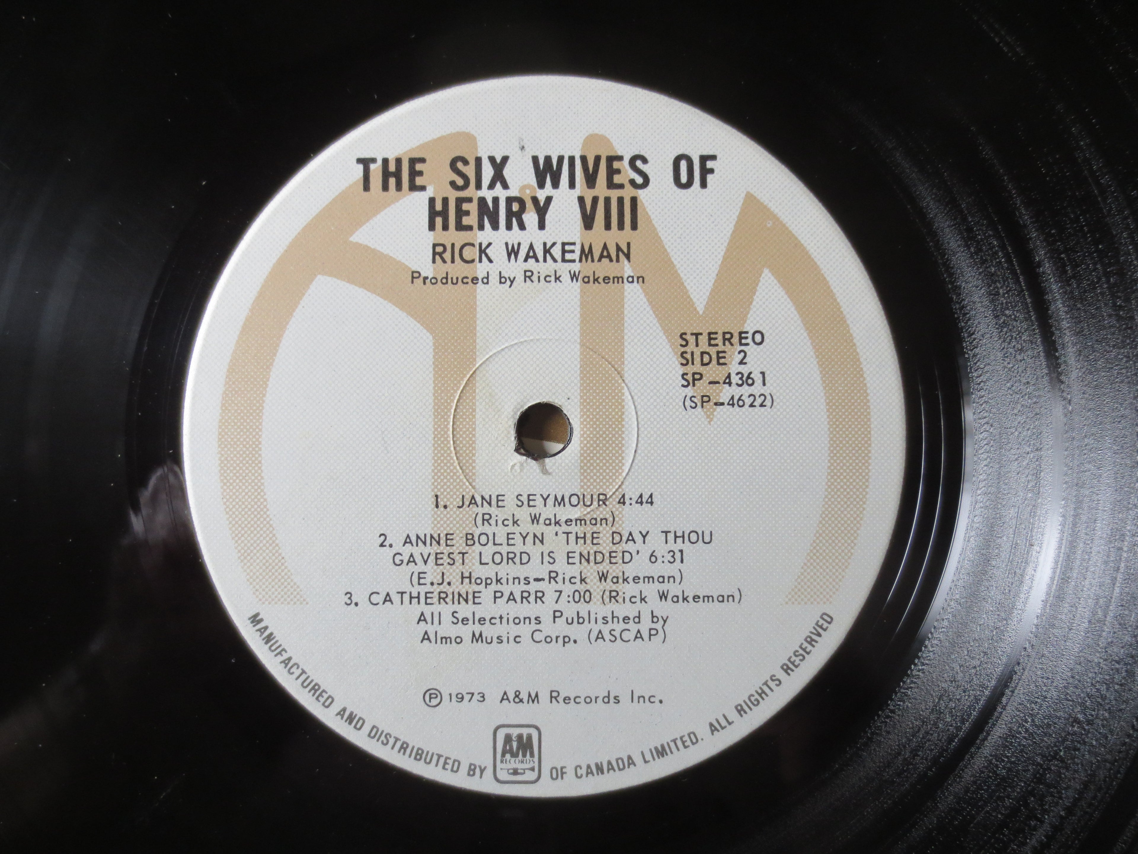 Rick Wakeman – The Six Wives of Henry VIII (1973) Vinyl LP