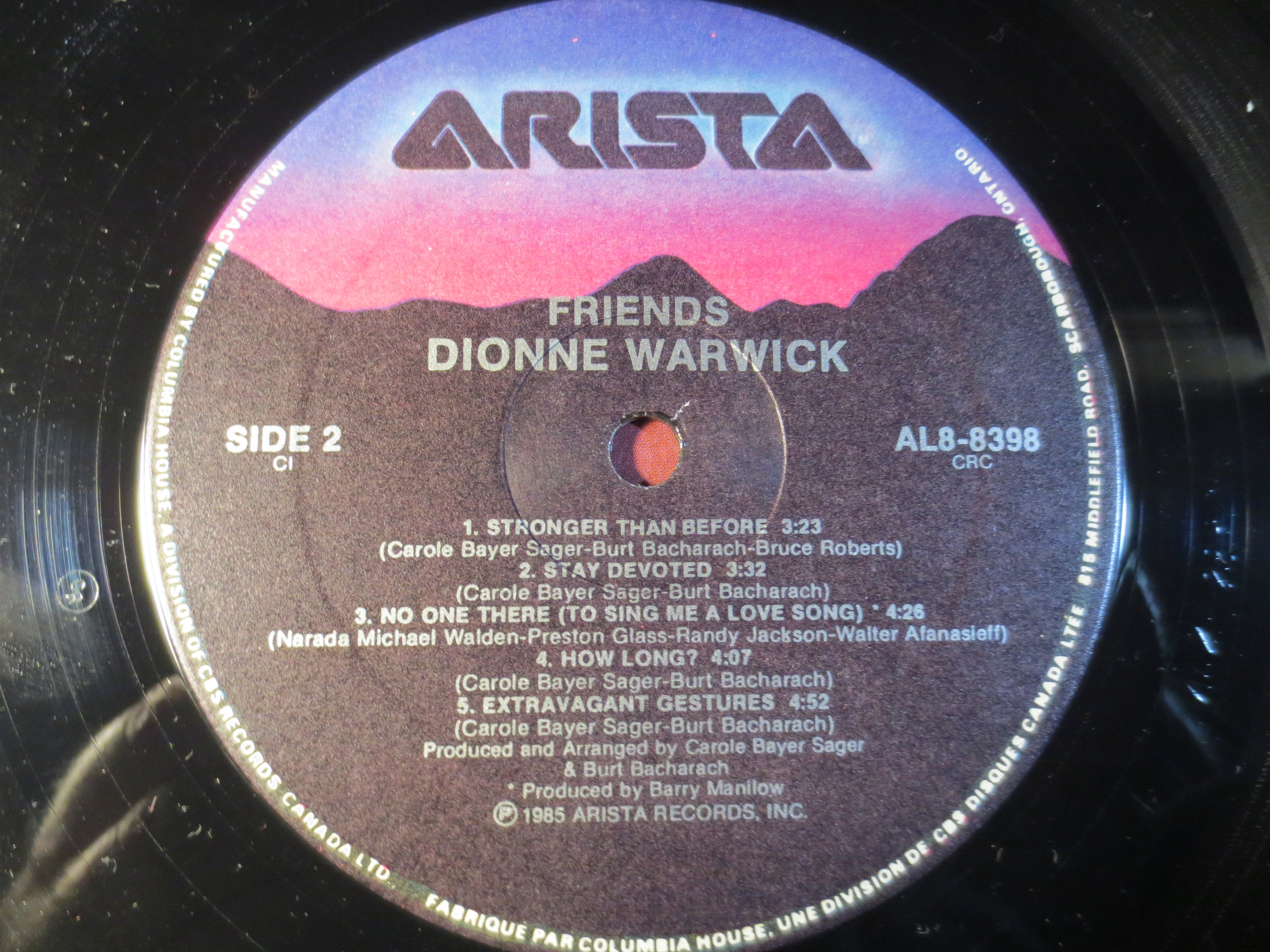 Dionne Warwick – Friends (1985) Vinyl LP