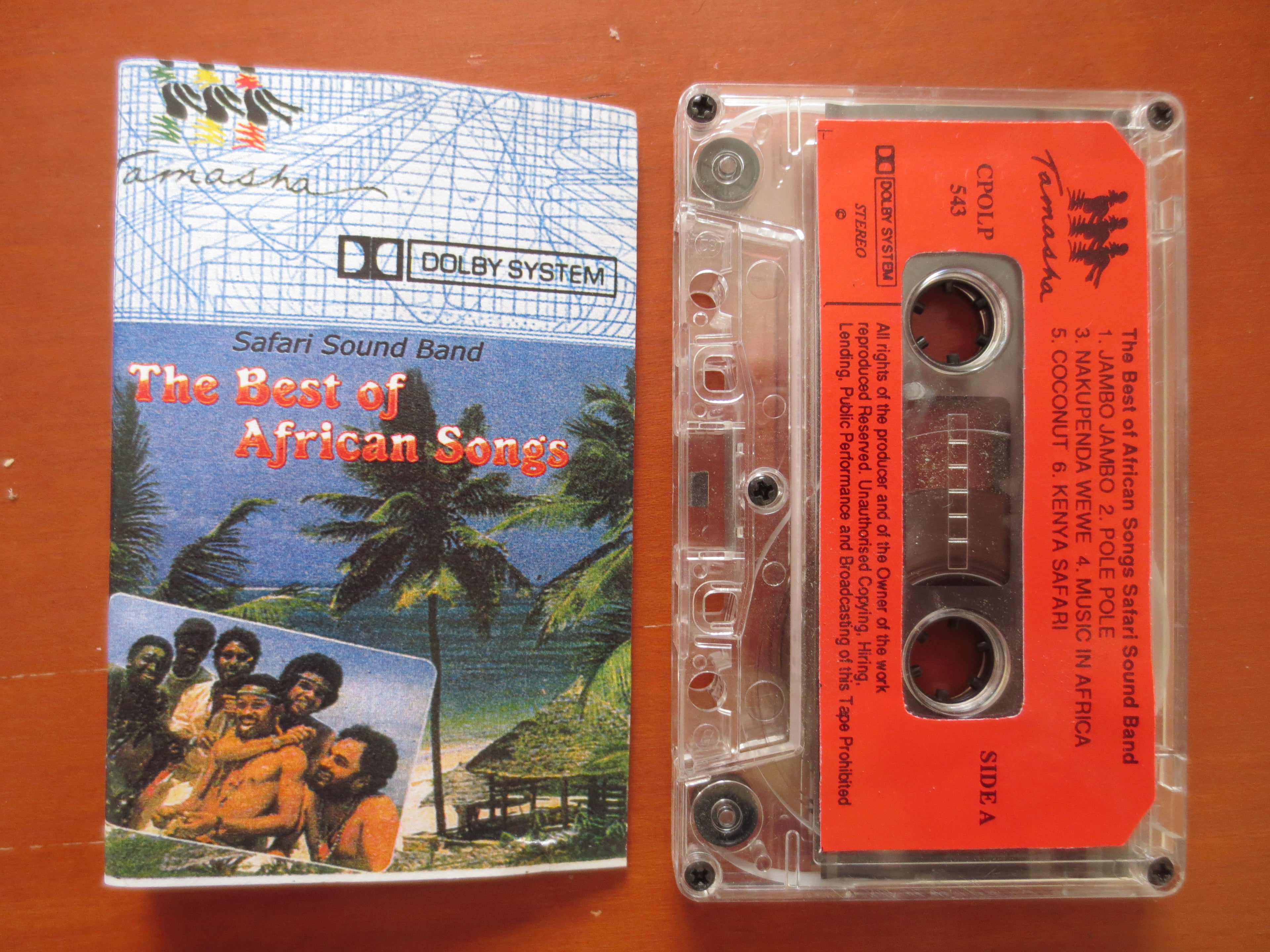 Safari Sound Band – The Best of African Songs (1984) Cassette