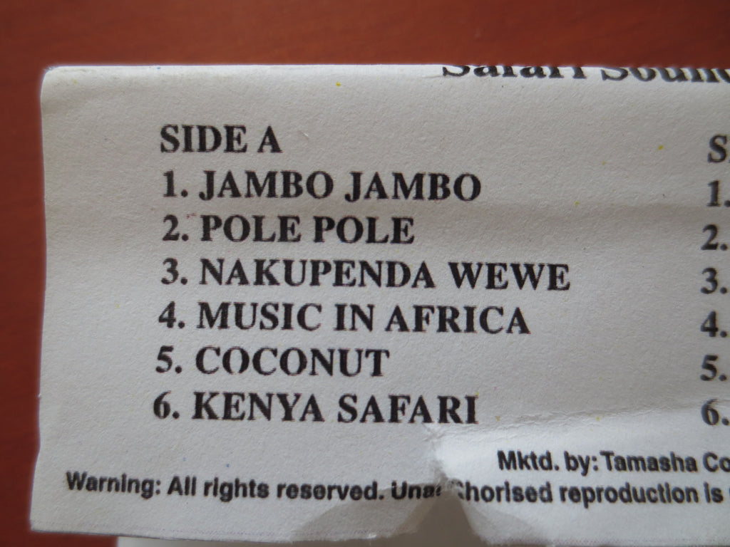 Safari Sound Band – The Best of African Songs (1984) Cassette