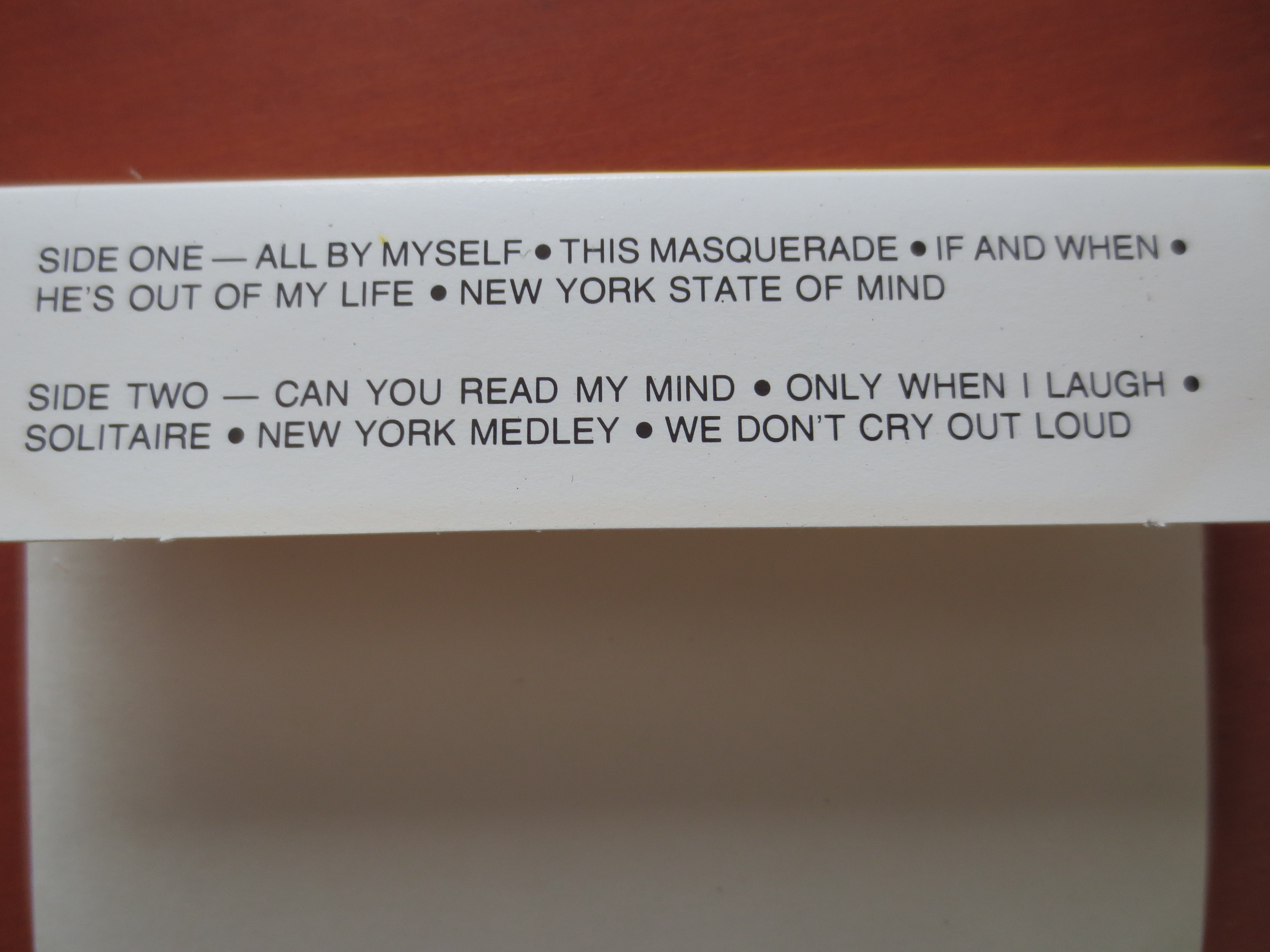Shirley Bassey – All by Myself (1982) Cassette