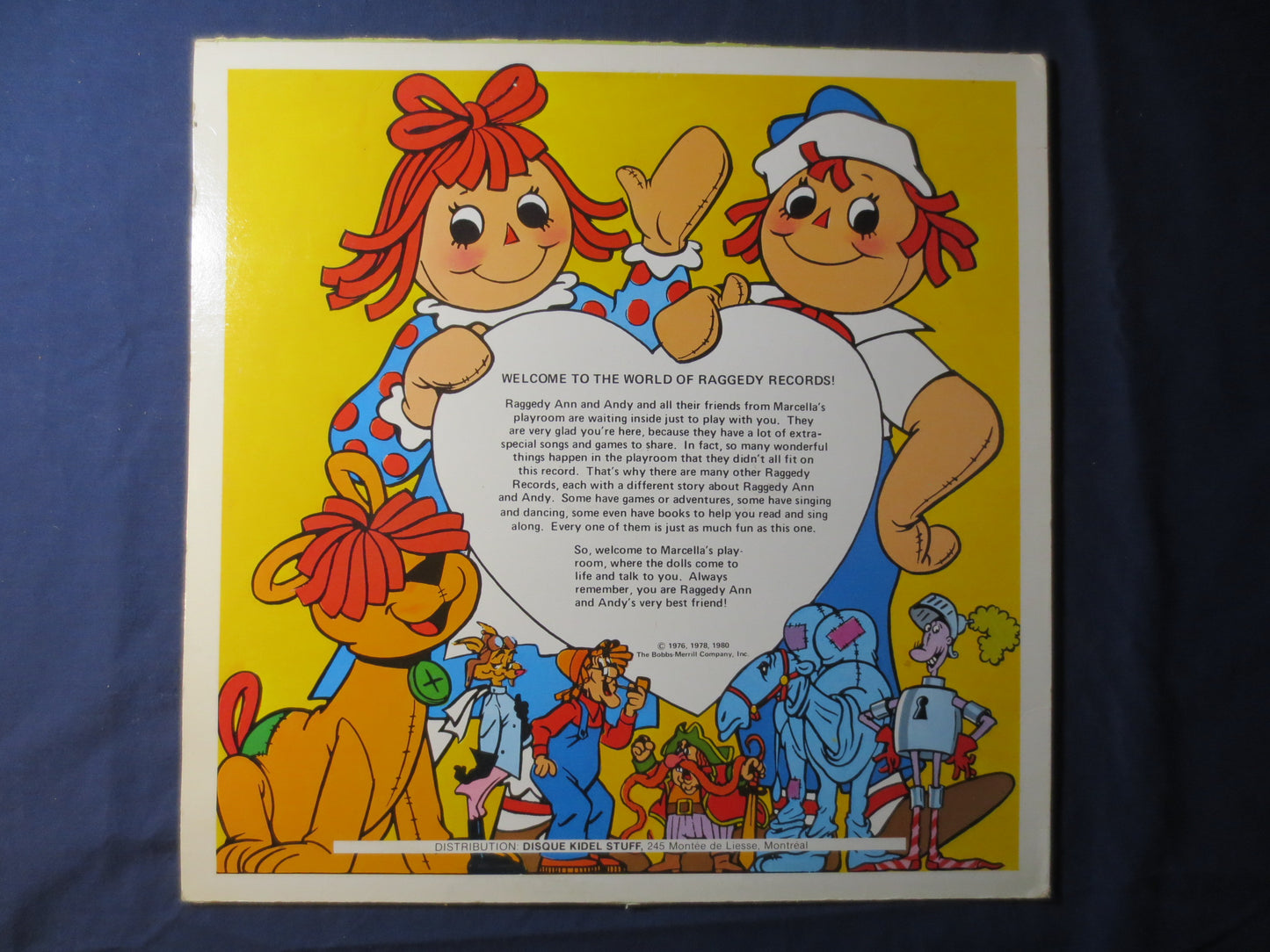 RAGGEDY ANN and ANDY, Childrens Records, Kids Album, Child Record, Vintage Vinyl, Kids Records, Vinyl Album, 1980 Records