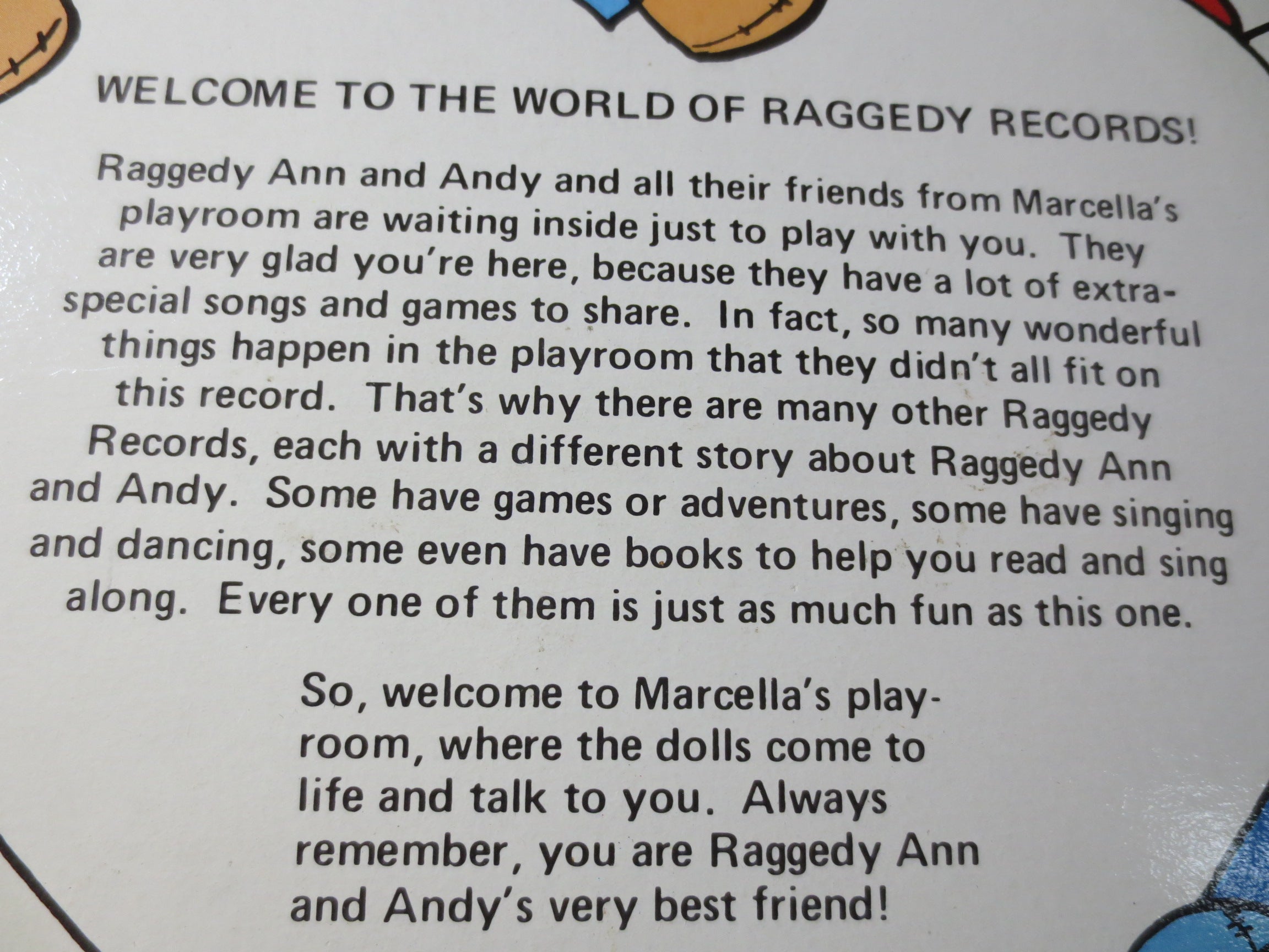 Raggedy Ann & Andy – Birthday Party (1980) [Vinyl LP]