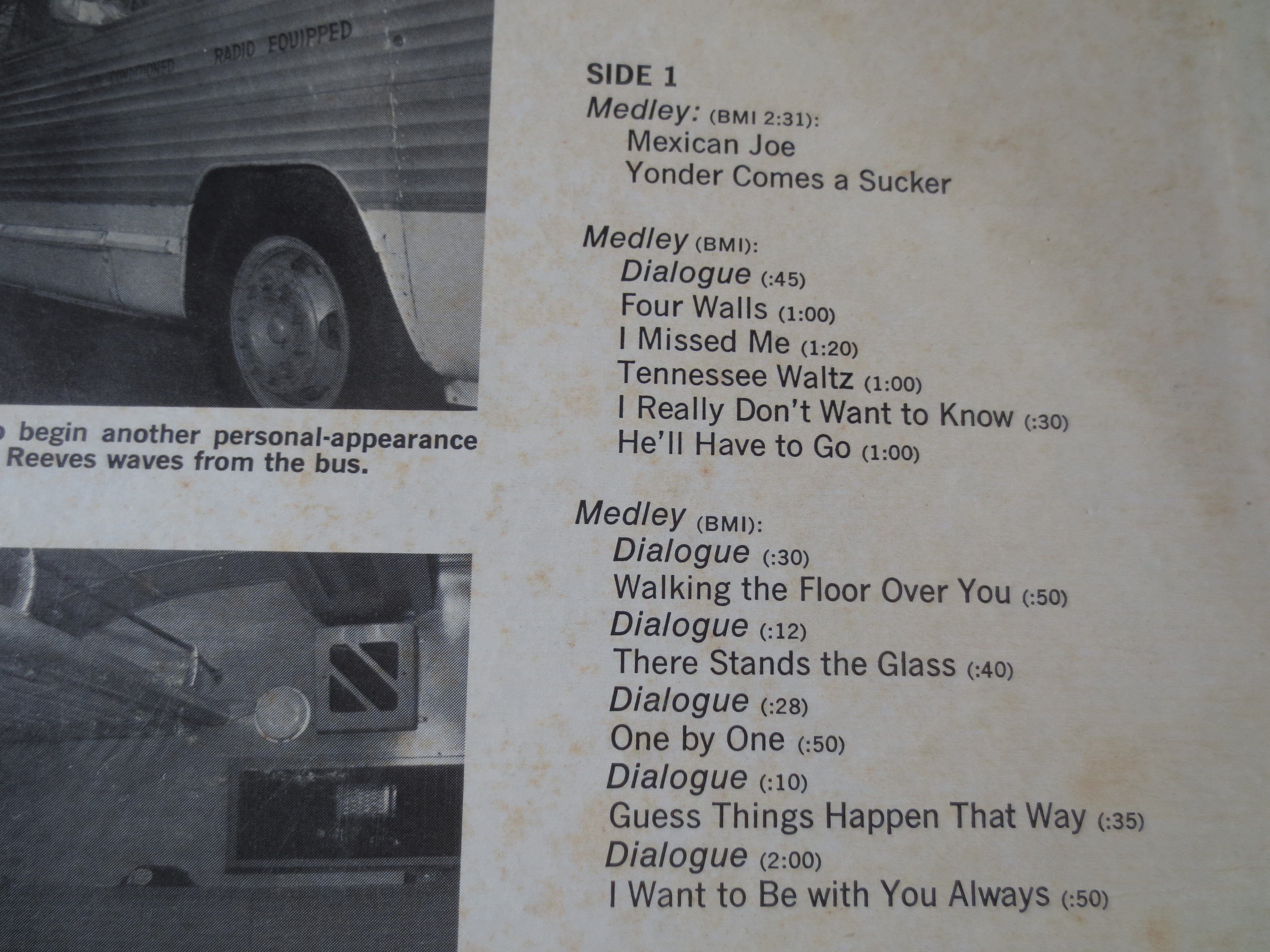 Jim Reeves – On Stage (1968) Vinyl LP