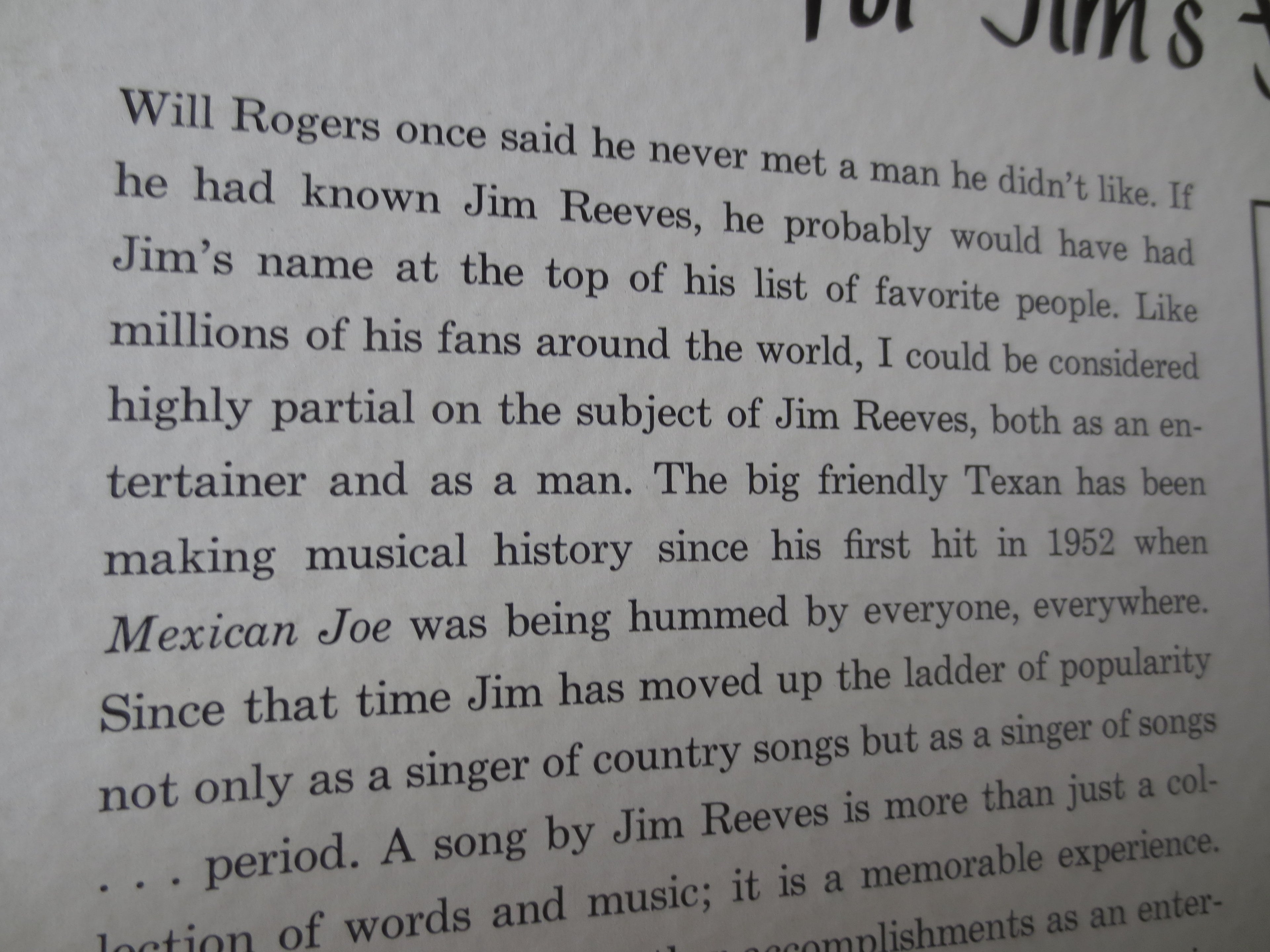 Jim Reeves – Good 'N' Country (1963) Vinyl LP