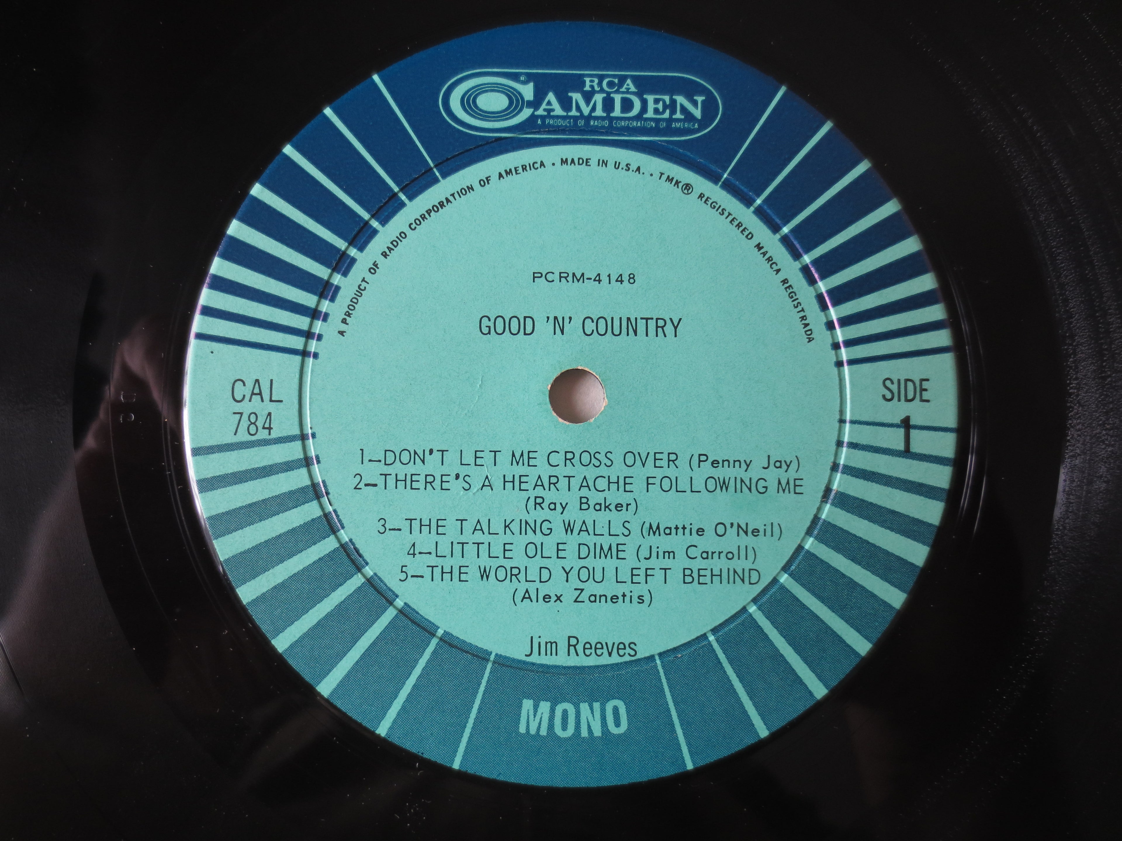 Jim Reeves – Good 'N' Country (1963) Vinyl LP