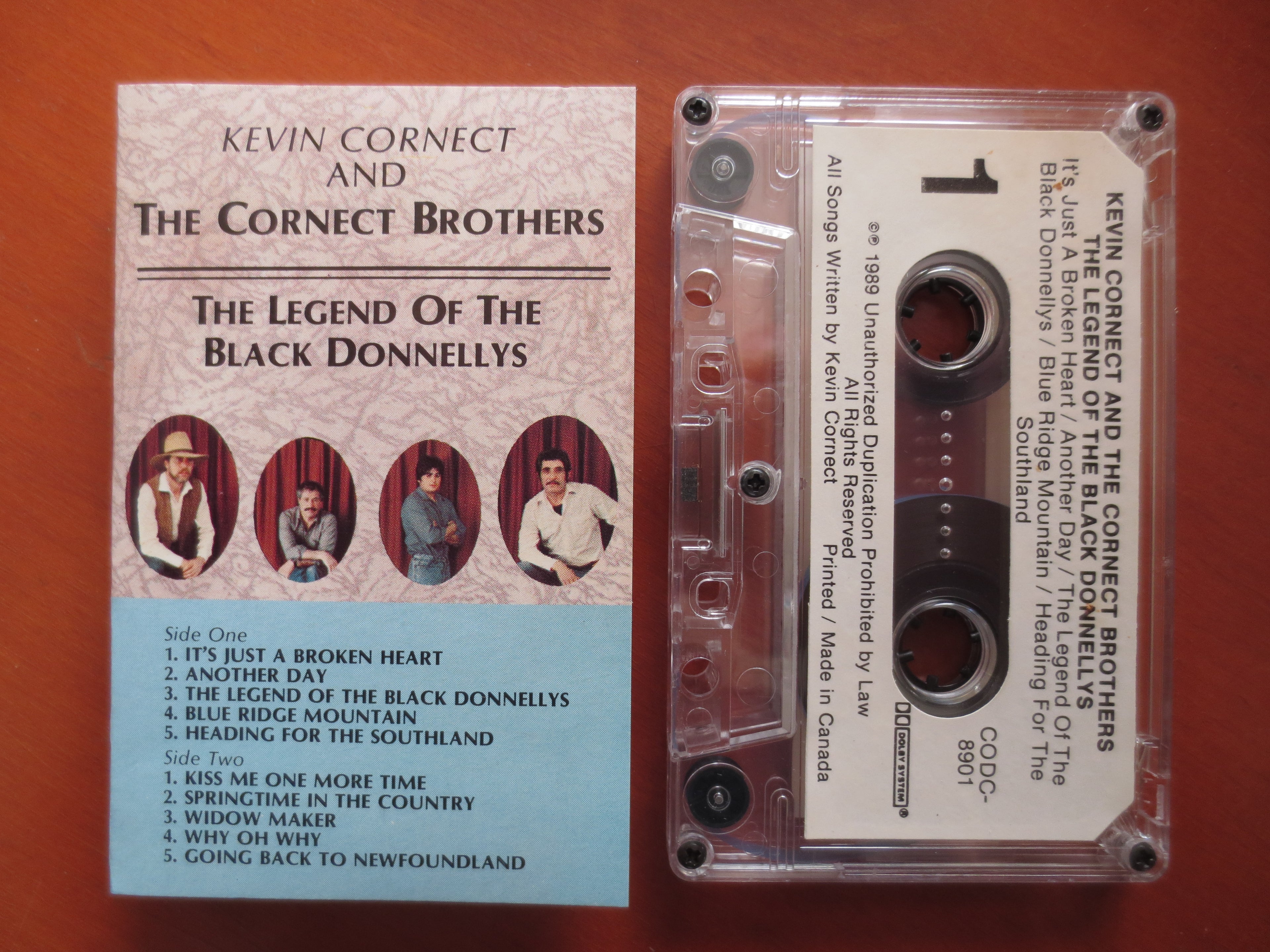 Kevin Cornect & the Cornect Brothers – The Legend of the Black Donnellys (1989) Cassette