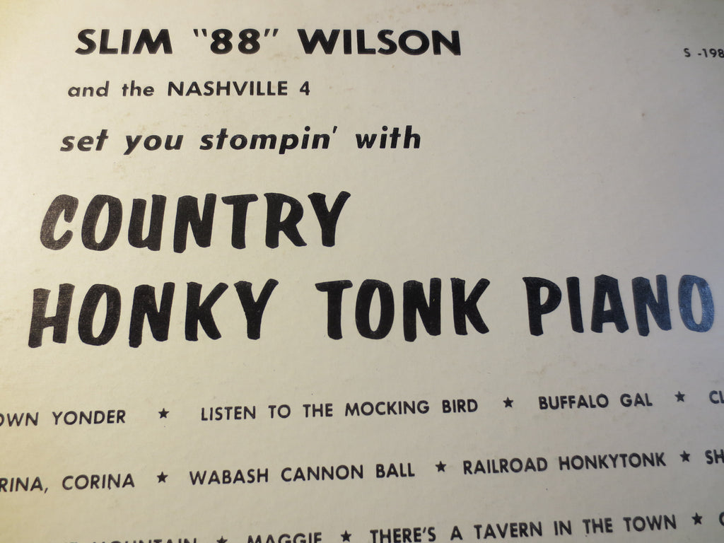 Slim '88' Wilson – Country Honky Tonk Piano (Vinyl LP)