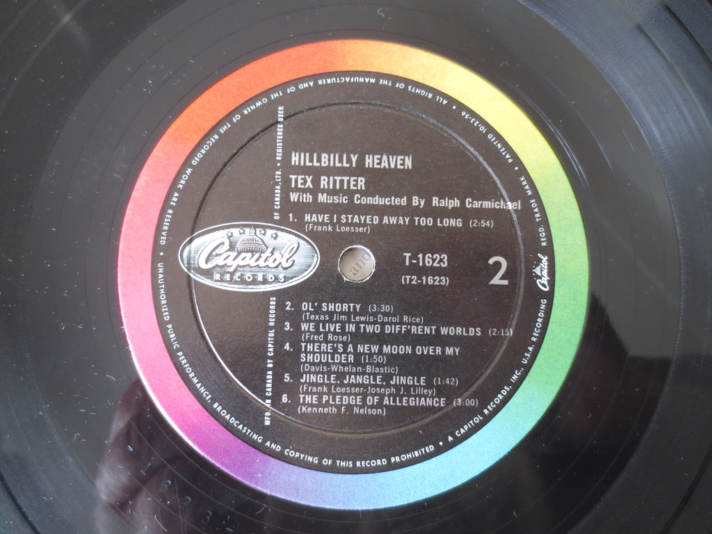 Tex Ritter – Hillbilly Heaven (1961) Vinyl LP