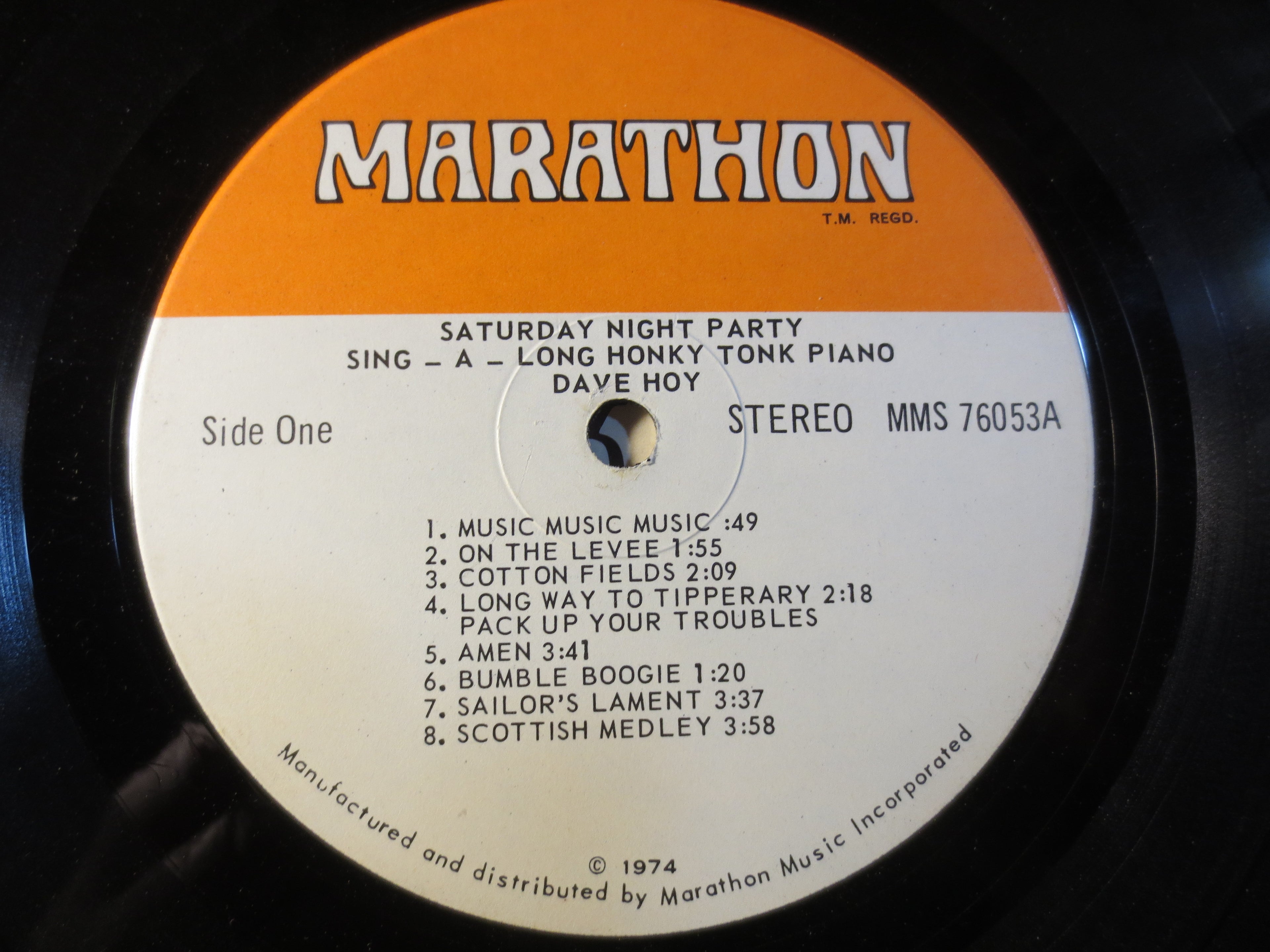Dave Hoy – Saturday Night Party (1974) Vinyl LP