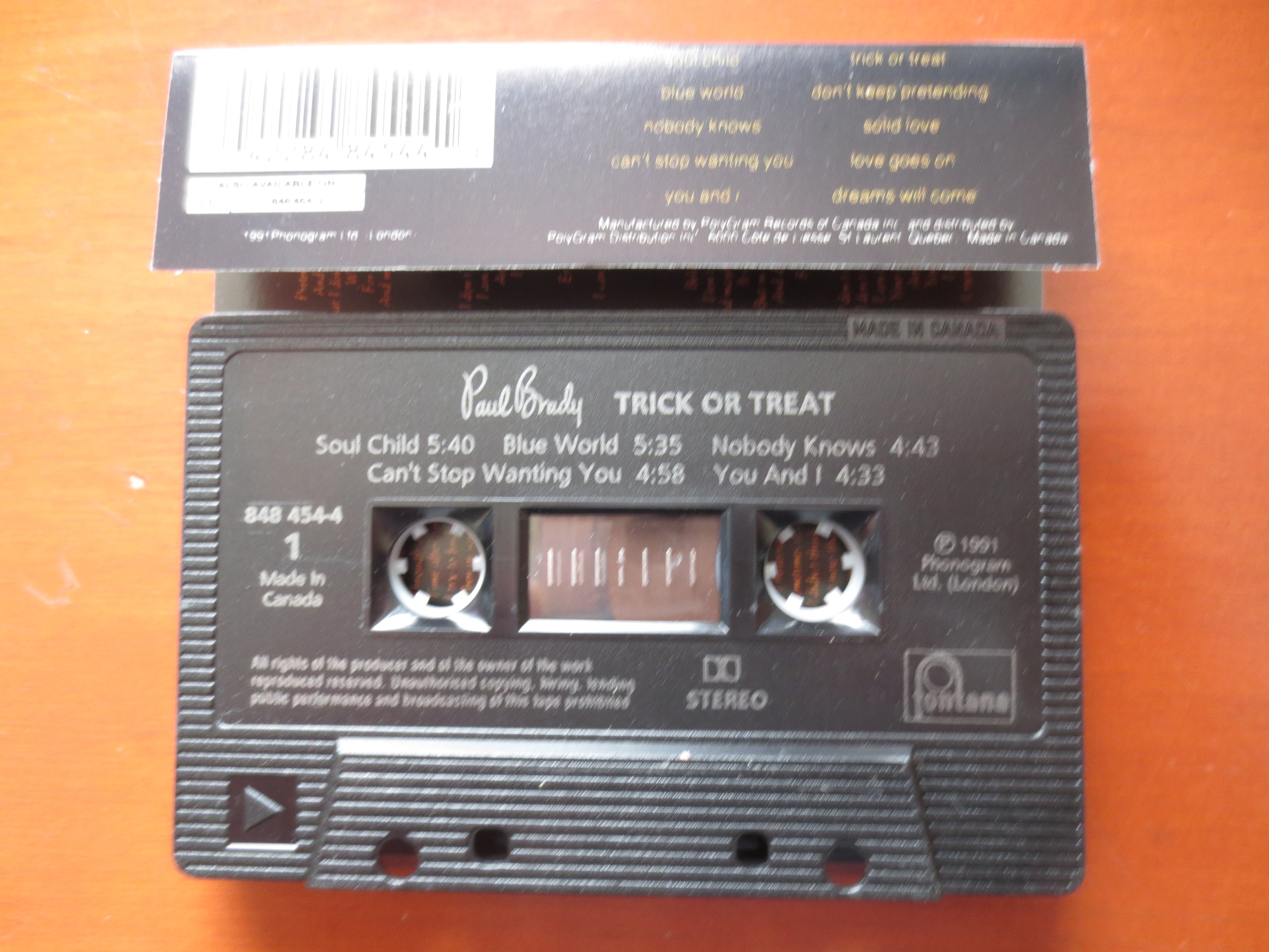 Paul Brady – Trick or Treat (1991) Cassette