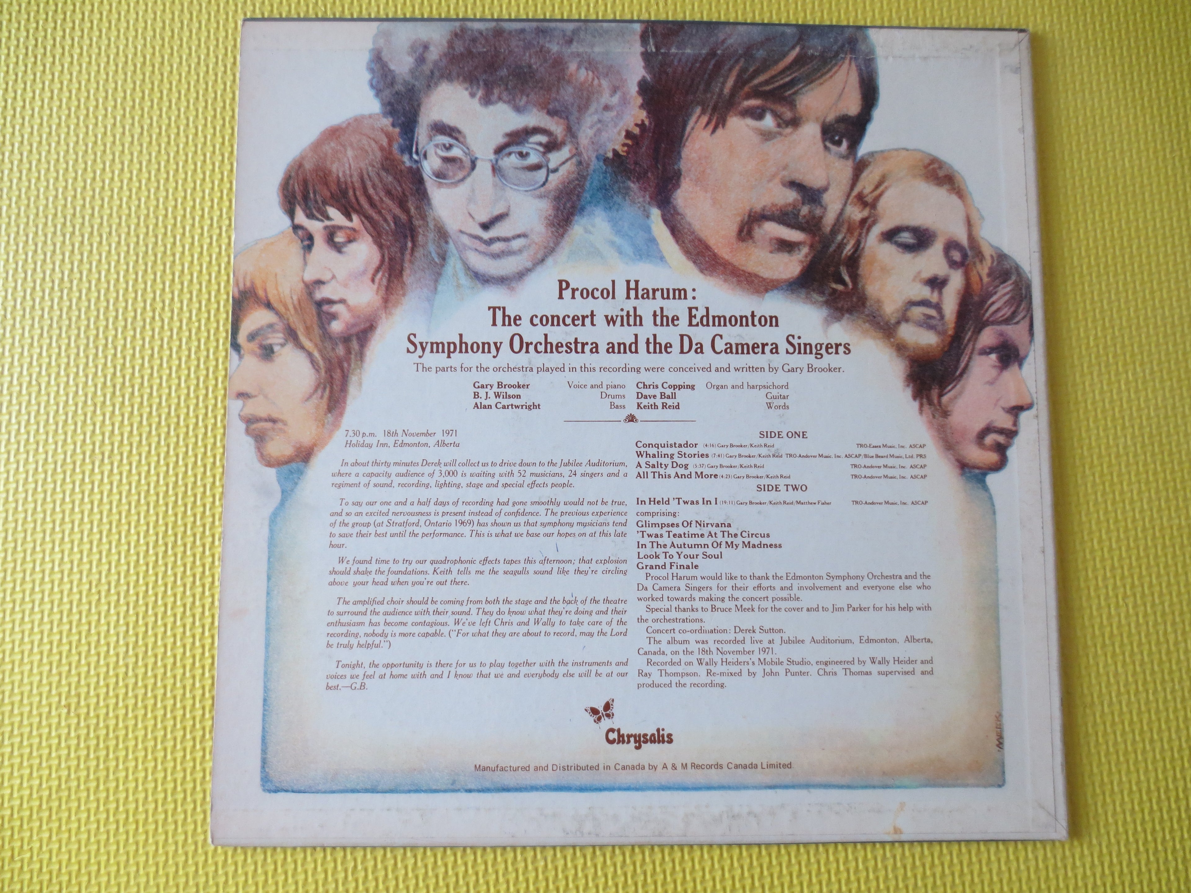 Procol Harum – Procol Harum Live (1971) Vinyl LP