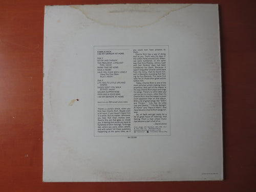 Charlie Rich – I Do My Swingin' at Home (1973) Vinyl LP