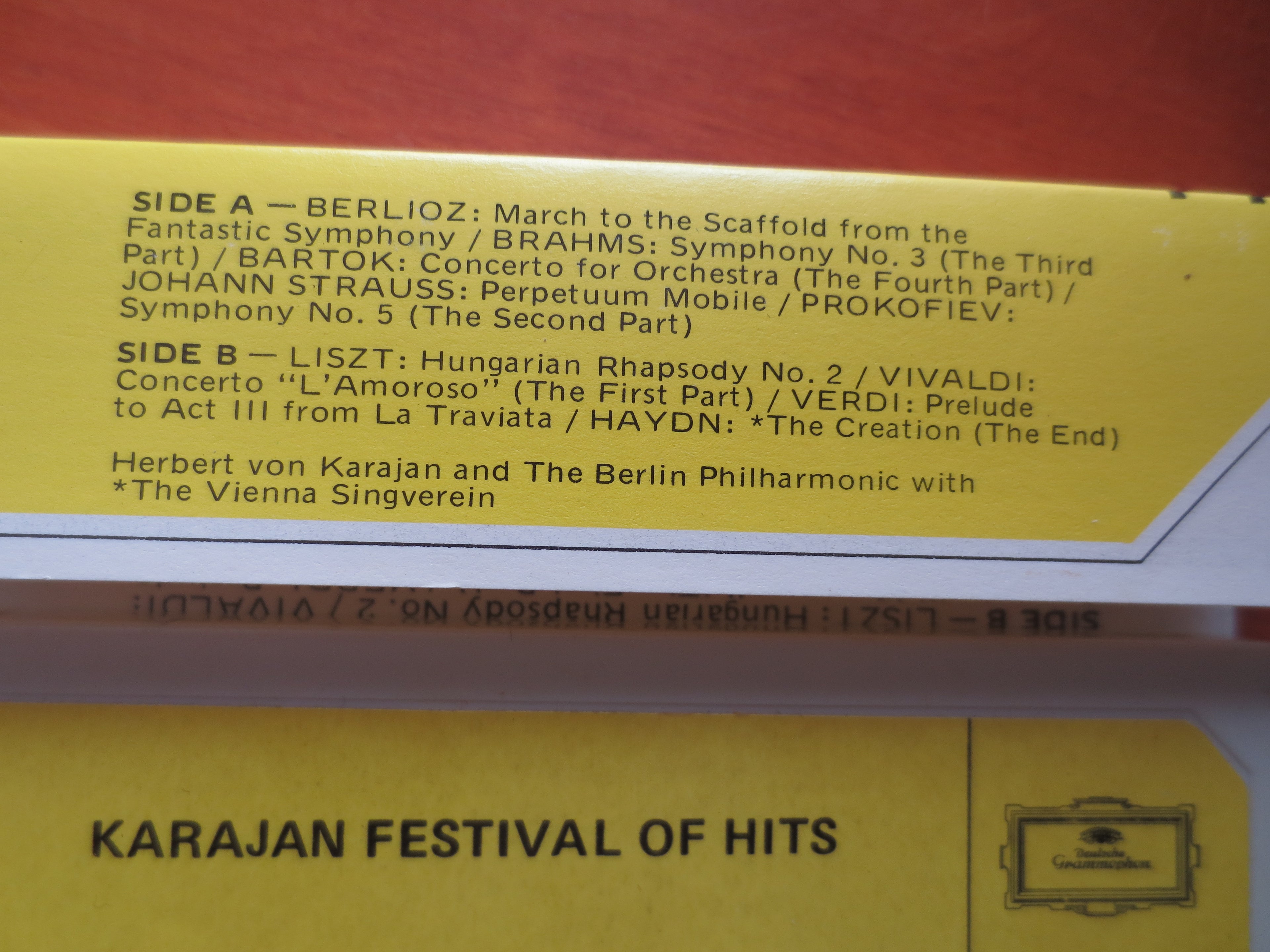 Herbert von Karajan – Karajan Festival of Hits (1972) Cassette