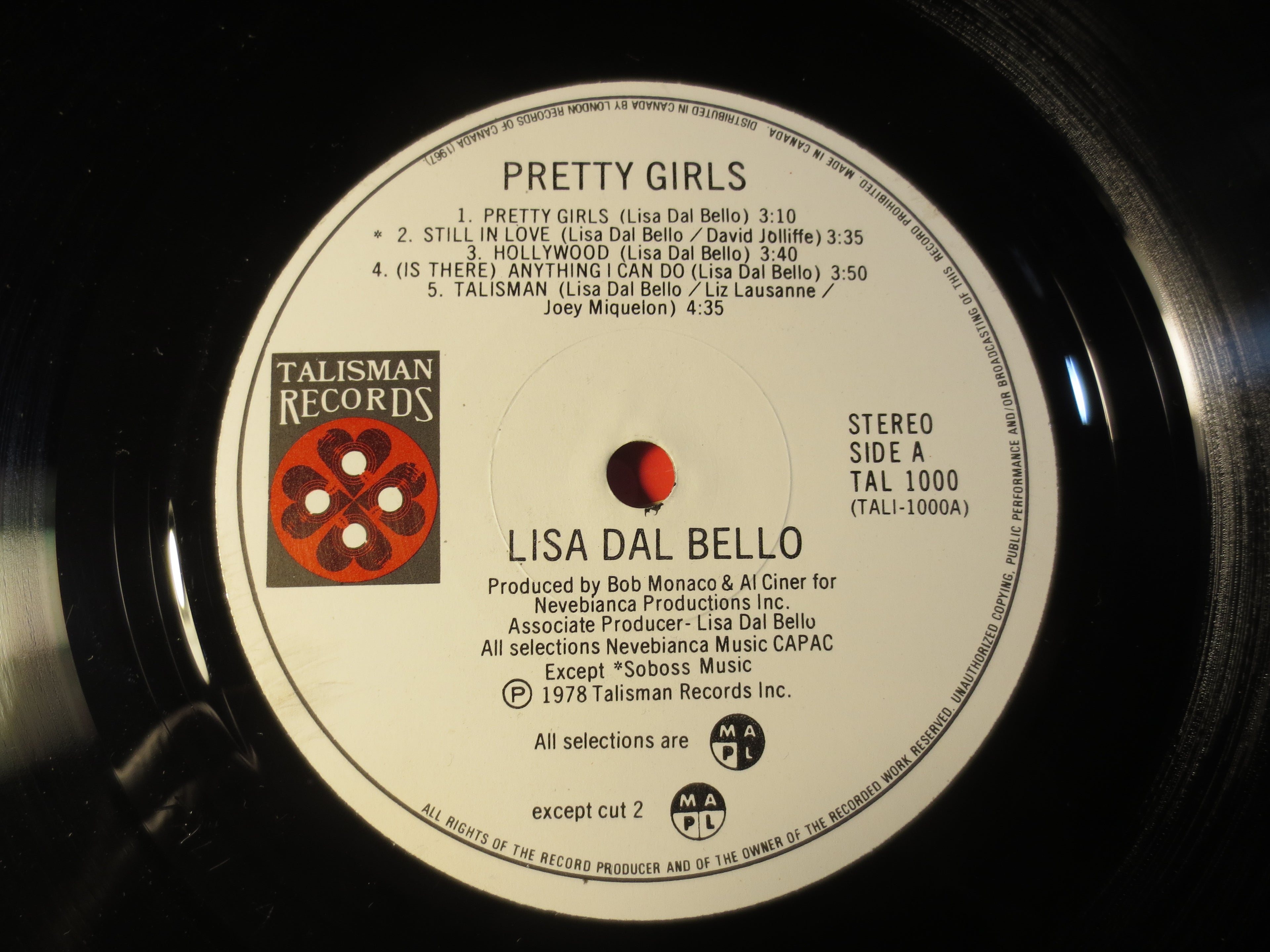 Lisa Dal Bello – Pretty Girls (1978) Vinyl LP