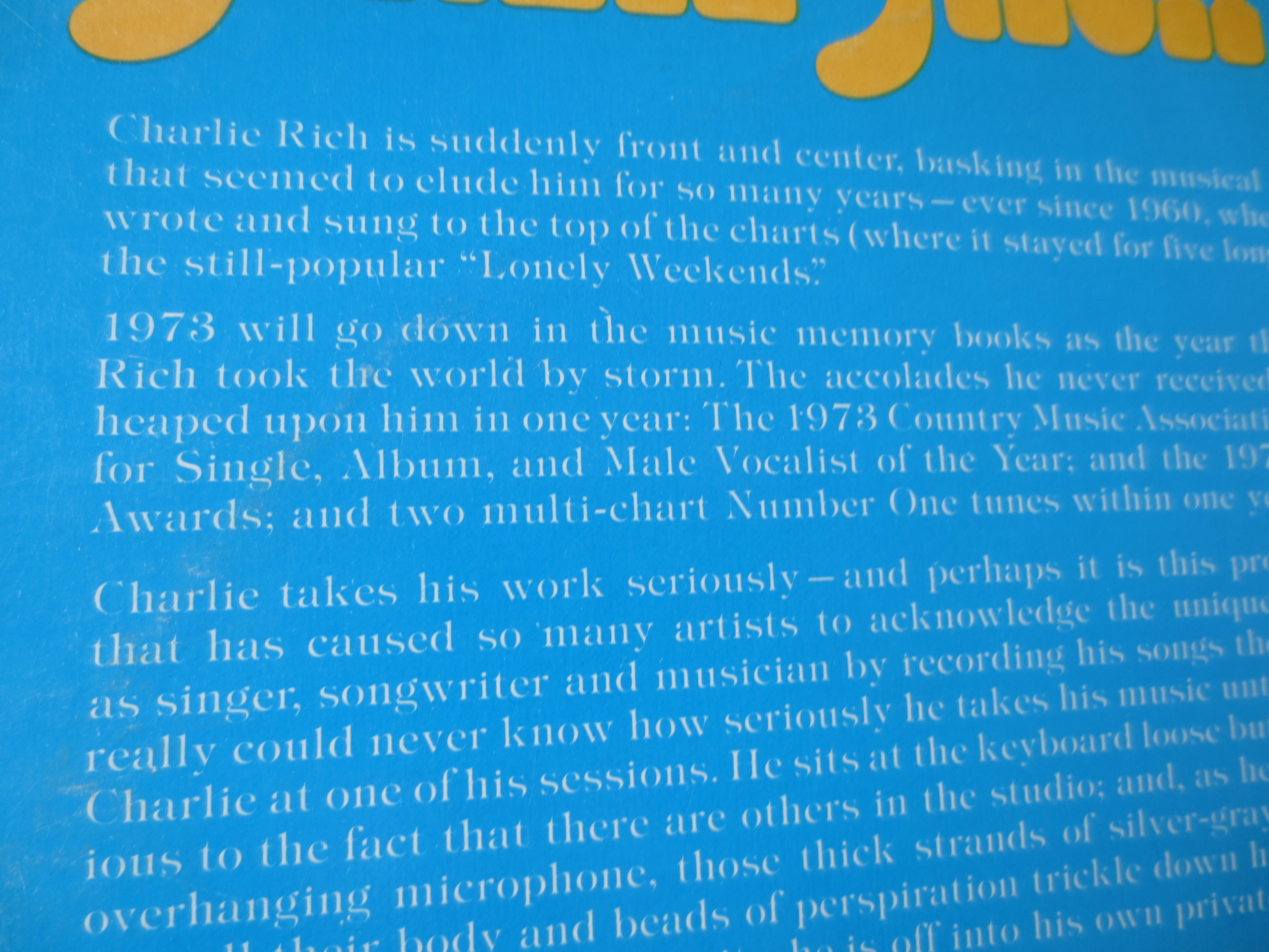 Charlie Rich – 18 Songs for Beautiful Girls (1973) [Vinyl 2xLP]