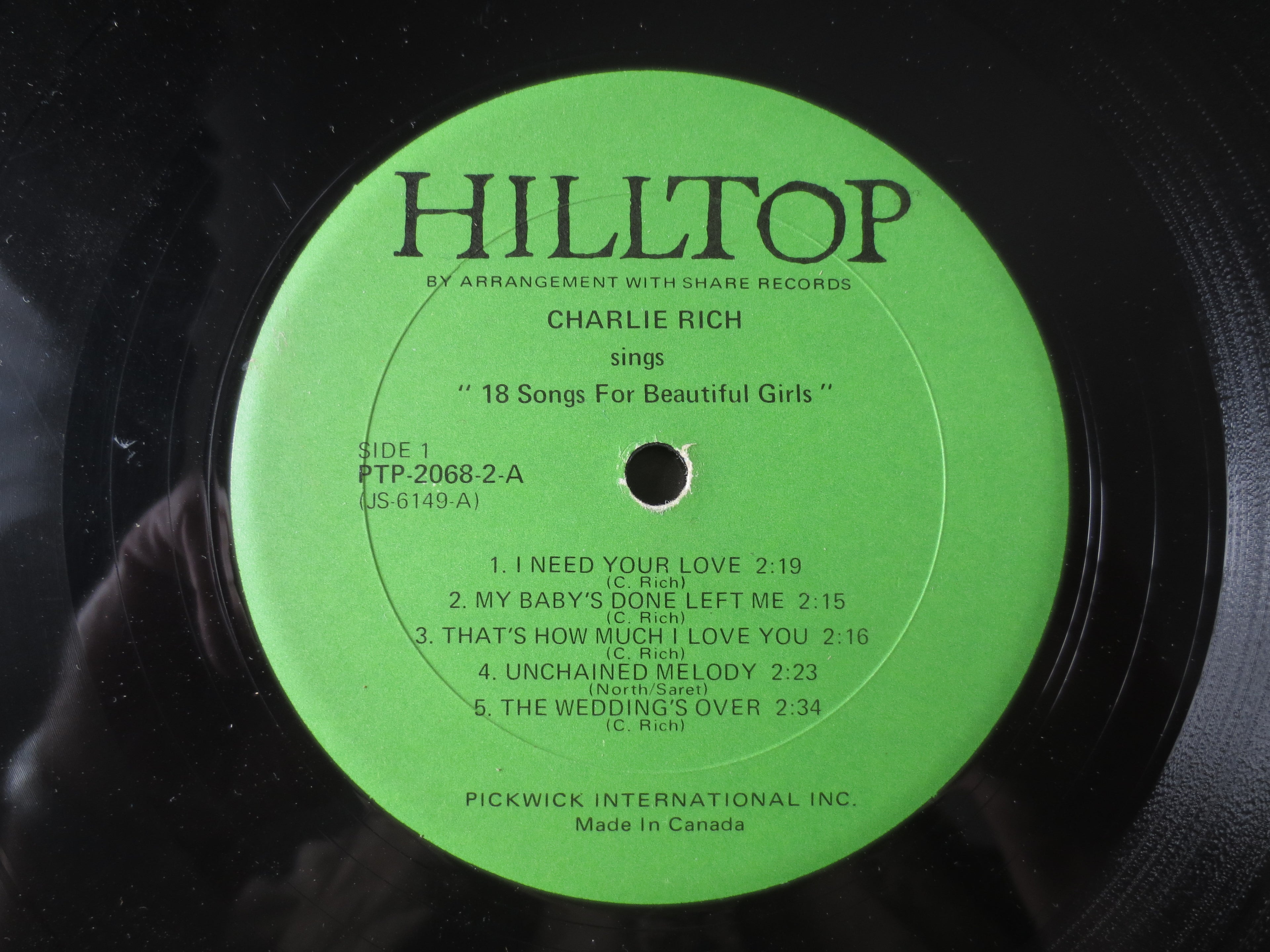 Charlie Rich – 18 Songs for Beautiful Girls (1973) [Vinyl 2xLP]