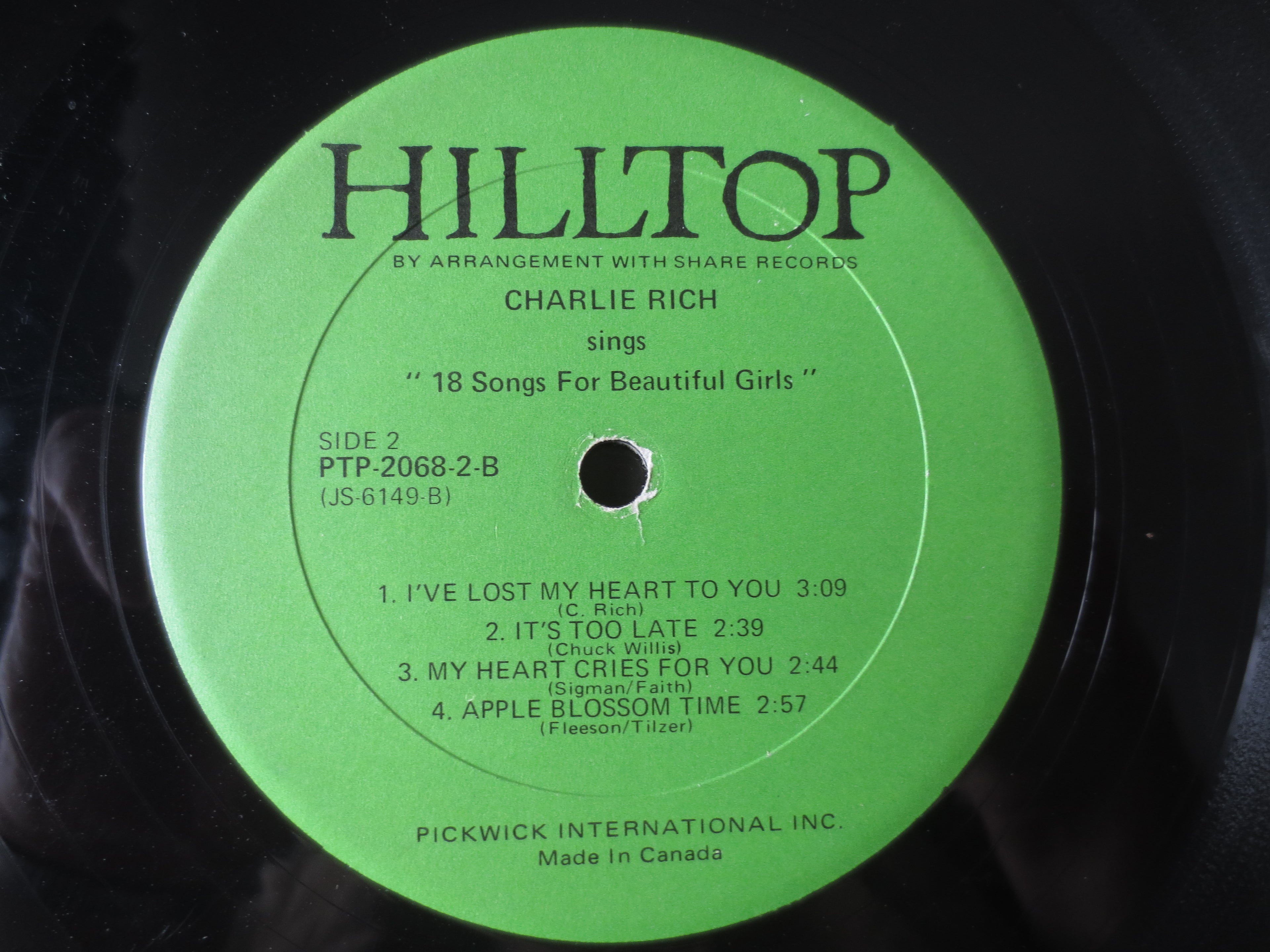Charlie Rich – 18 Songs for Beautiful Girls (1973) [Vinyl 2xLP]