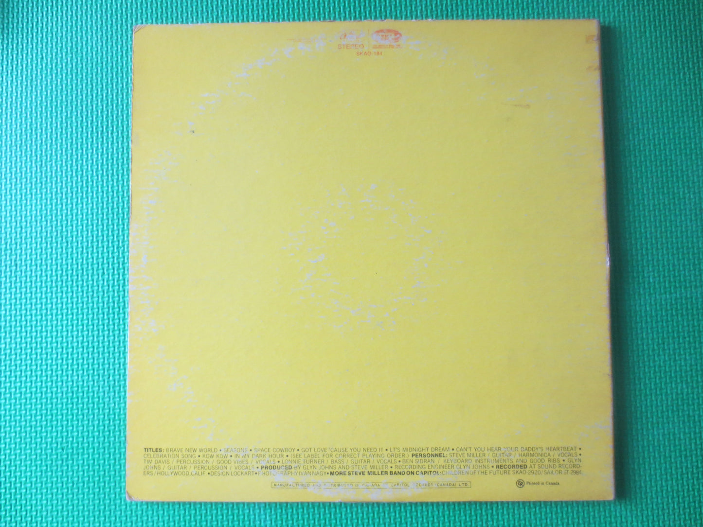 STEVE MILLER, Brave NEW World, Steve Miller Records, Steve Miller lp, Steve Miller Albums, Vinyl Records, lps, 1969 Records